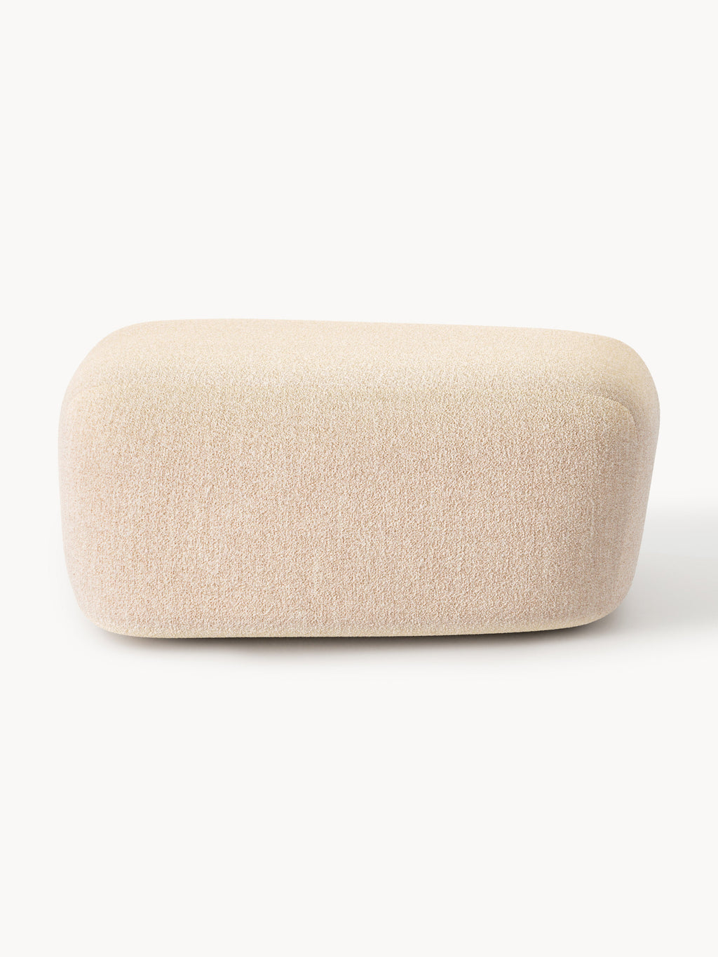 Großer Bouclé-Sofa-Hocker Wolke