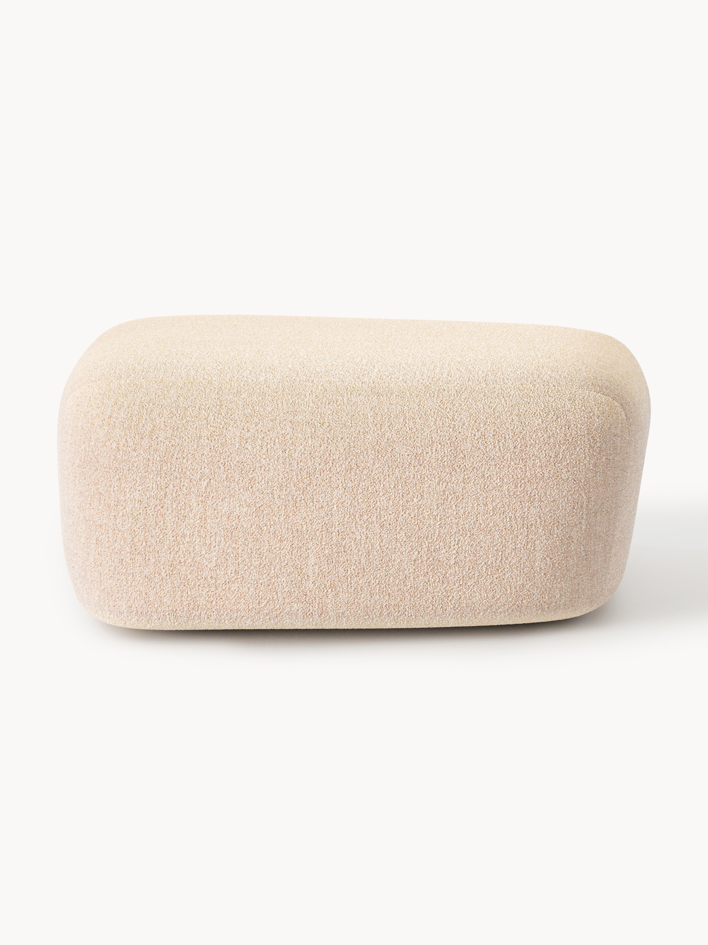 Großer Bouclé-Sofa-Hocker Wolke