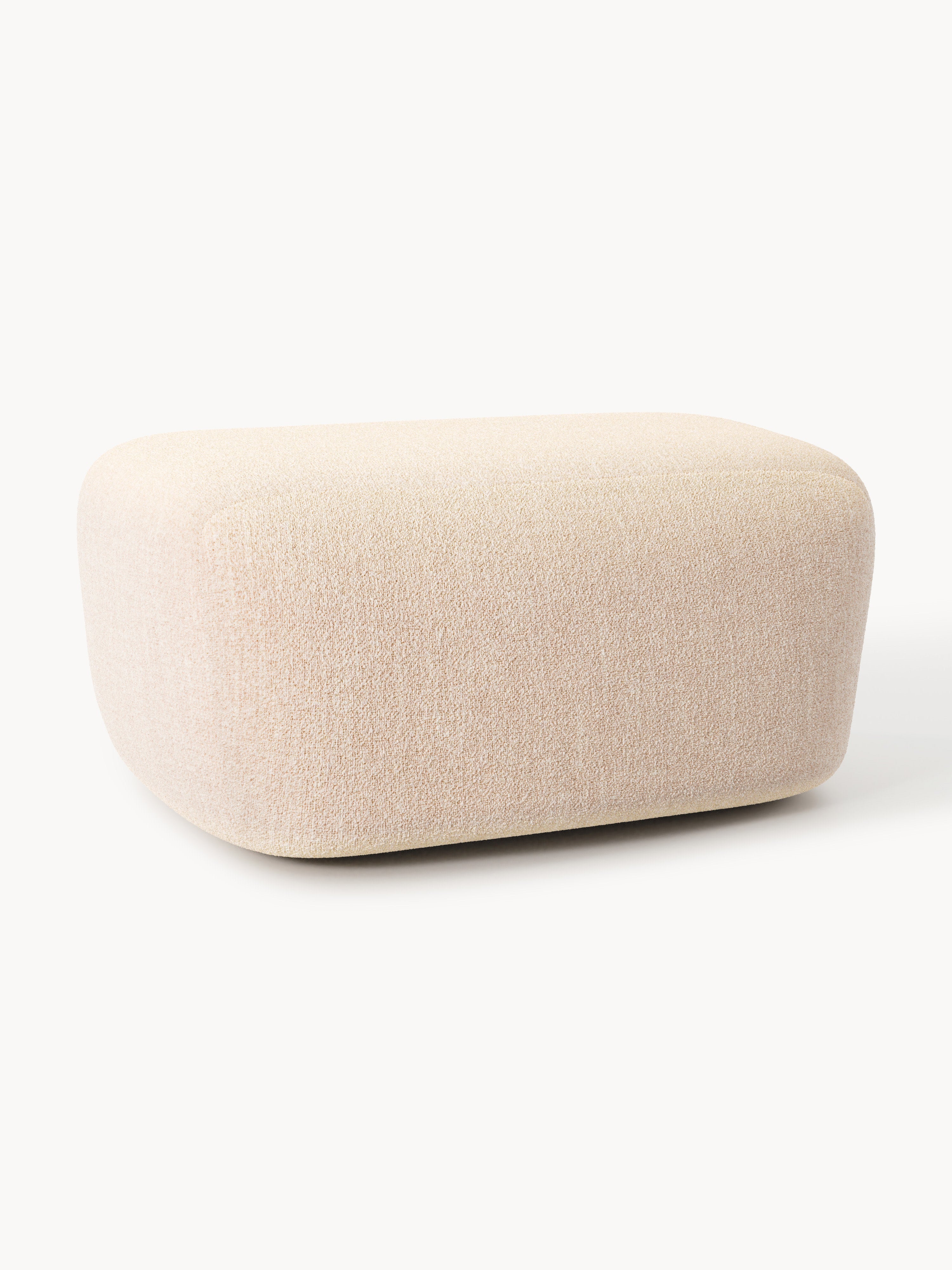 Galeriebild 1 - Großer Bouclé-Sofa-Hocker Wolke