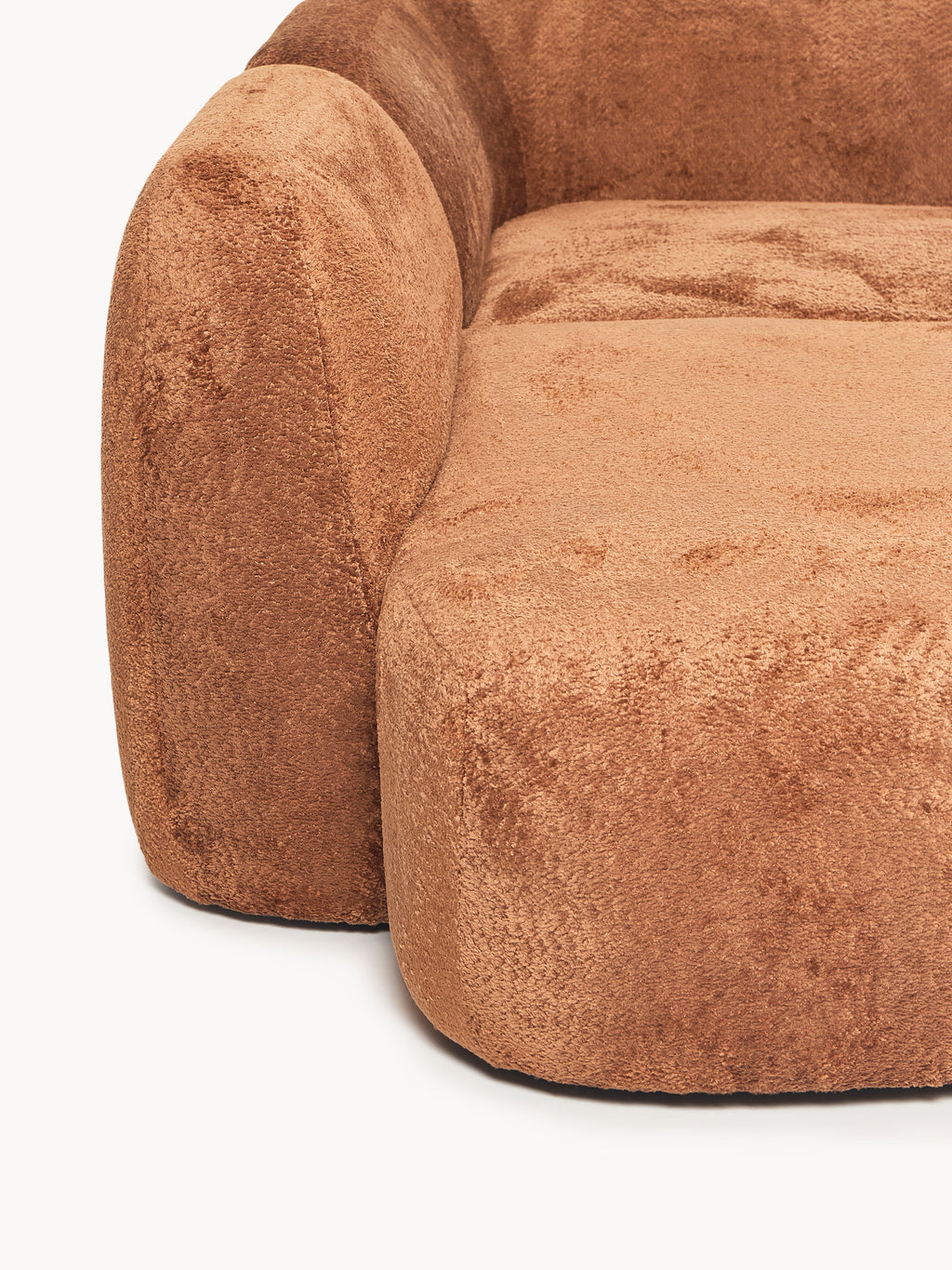 XL Modulares Teddy-Bouclé-Sofa Wolke