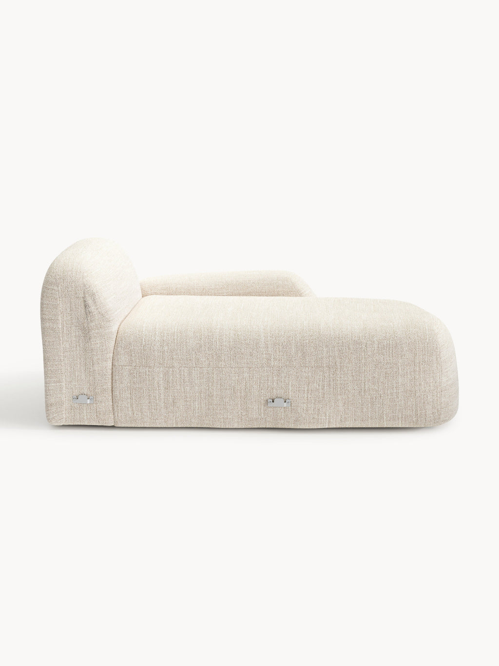 Bouclé-Chaise-Eckmodul Wolke