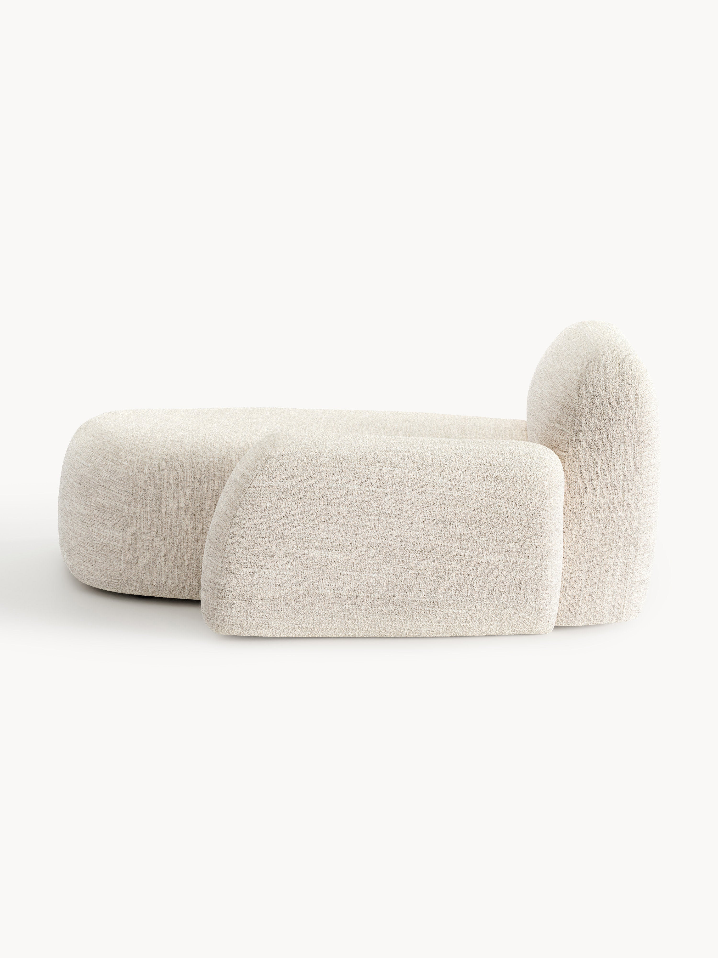 Bouclé-Chaise-Eckmodul Wolke