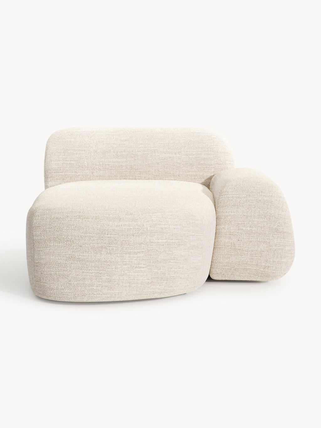 Galeriebild 1 - Bouclé-Chaise-Eckmodul Wolke