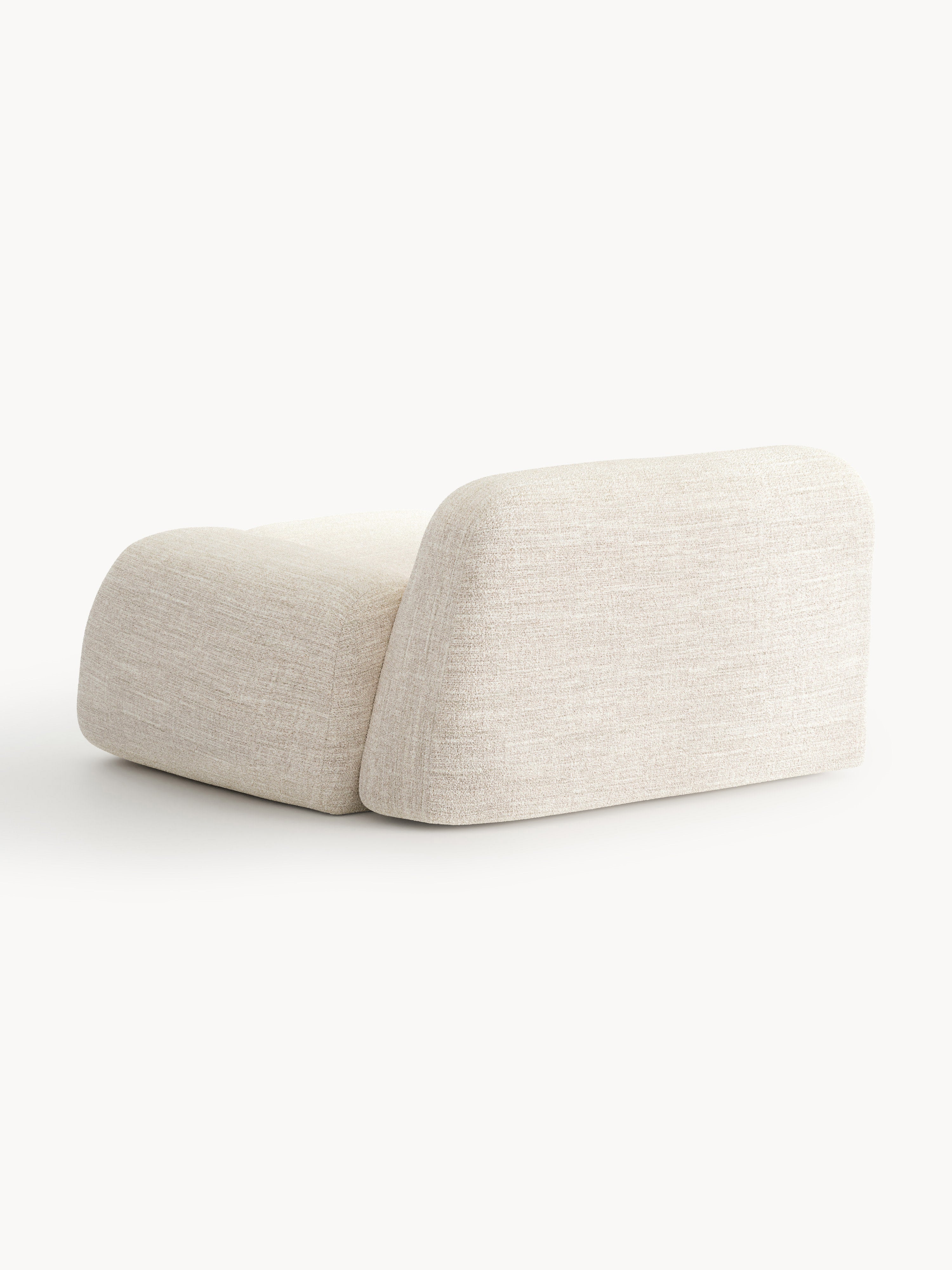 Bouclé-Chaise-Eckmodul Wolke