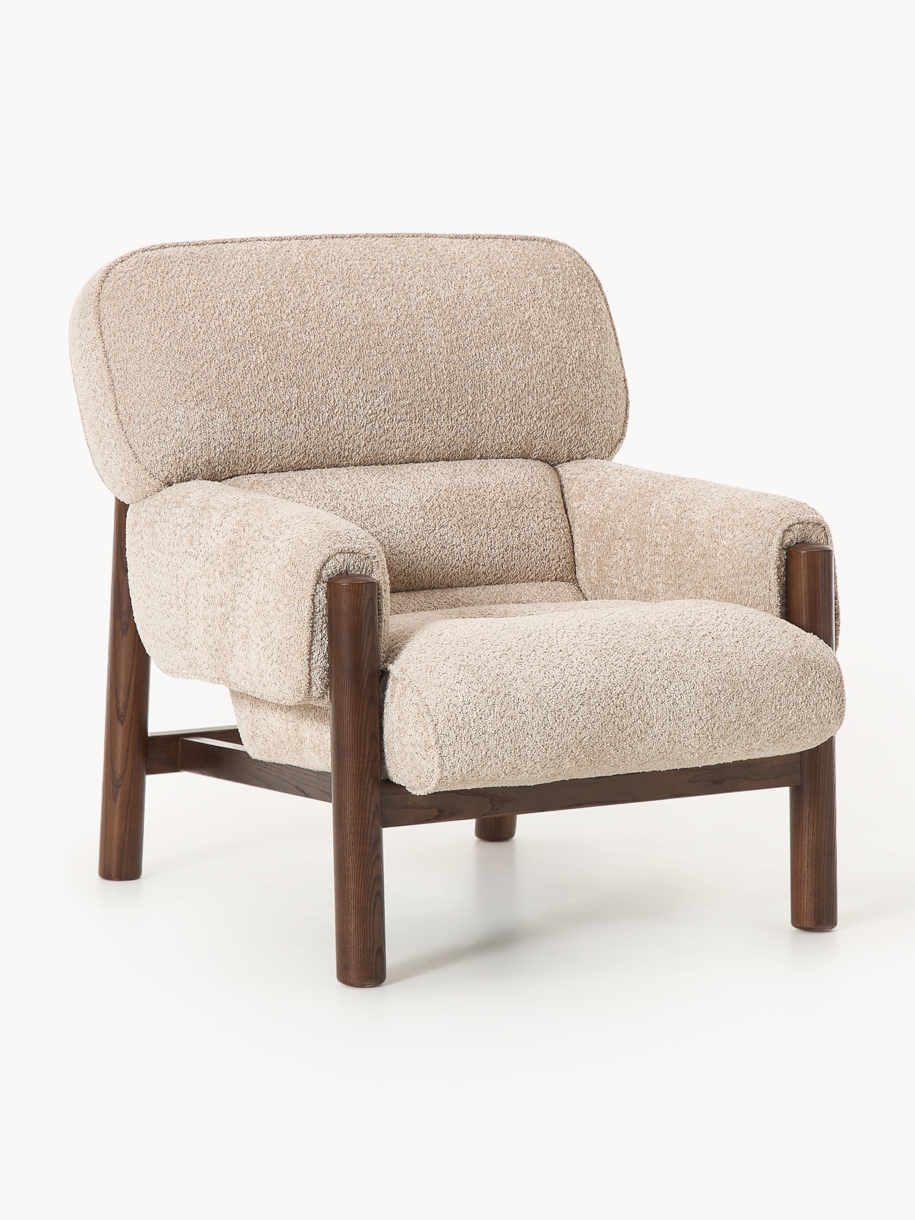 Galeriebild 1 - Teddy-Bouclé-Loungesessel Calum