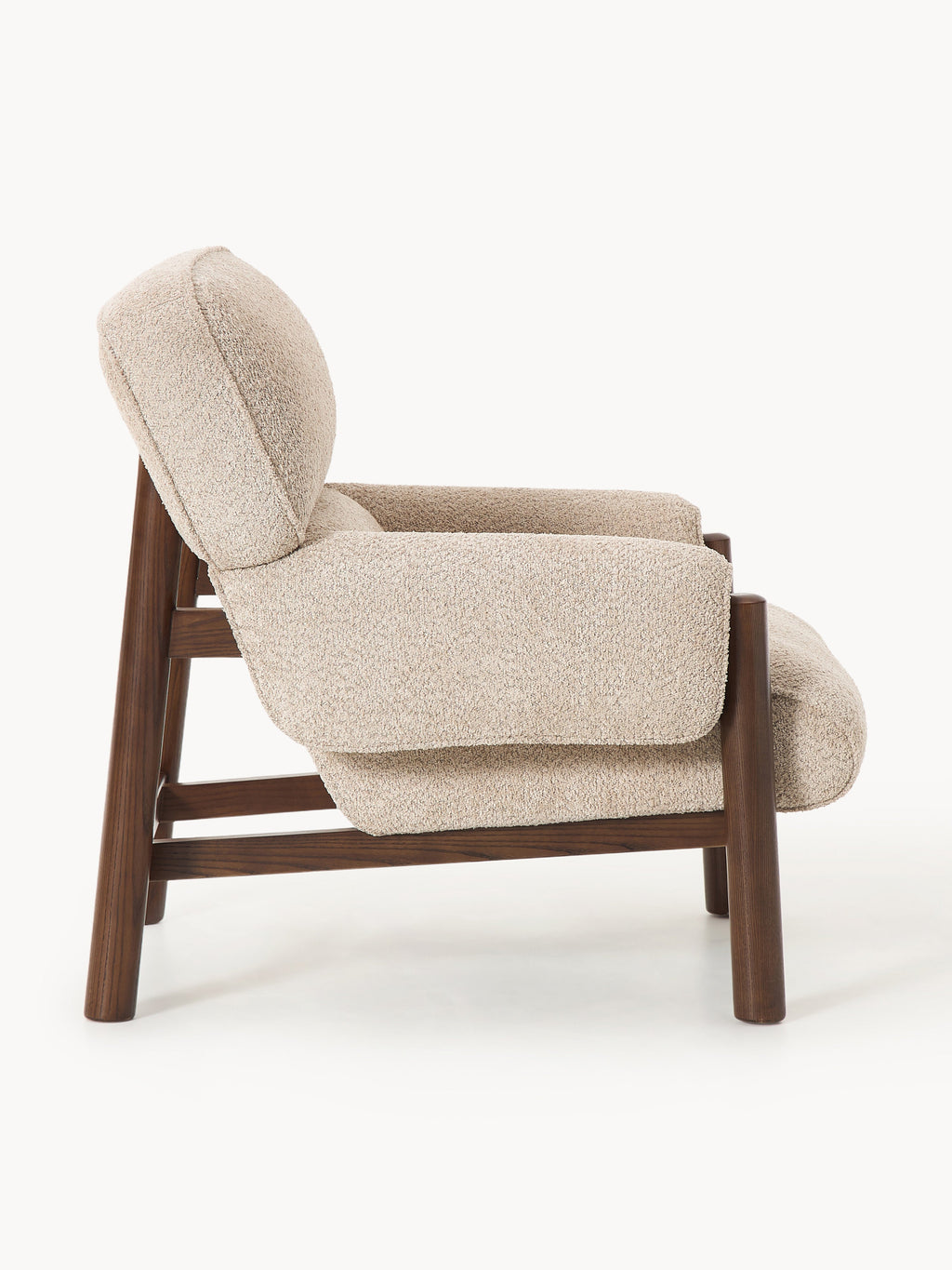 Teddy-Bouclé-Loungesessel Calum