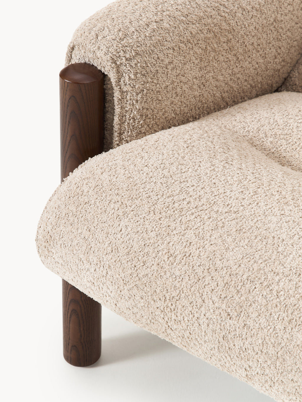 Teddy-Bouclé-Loungesessel Calum
