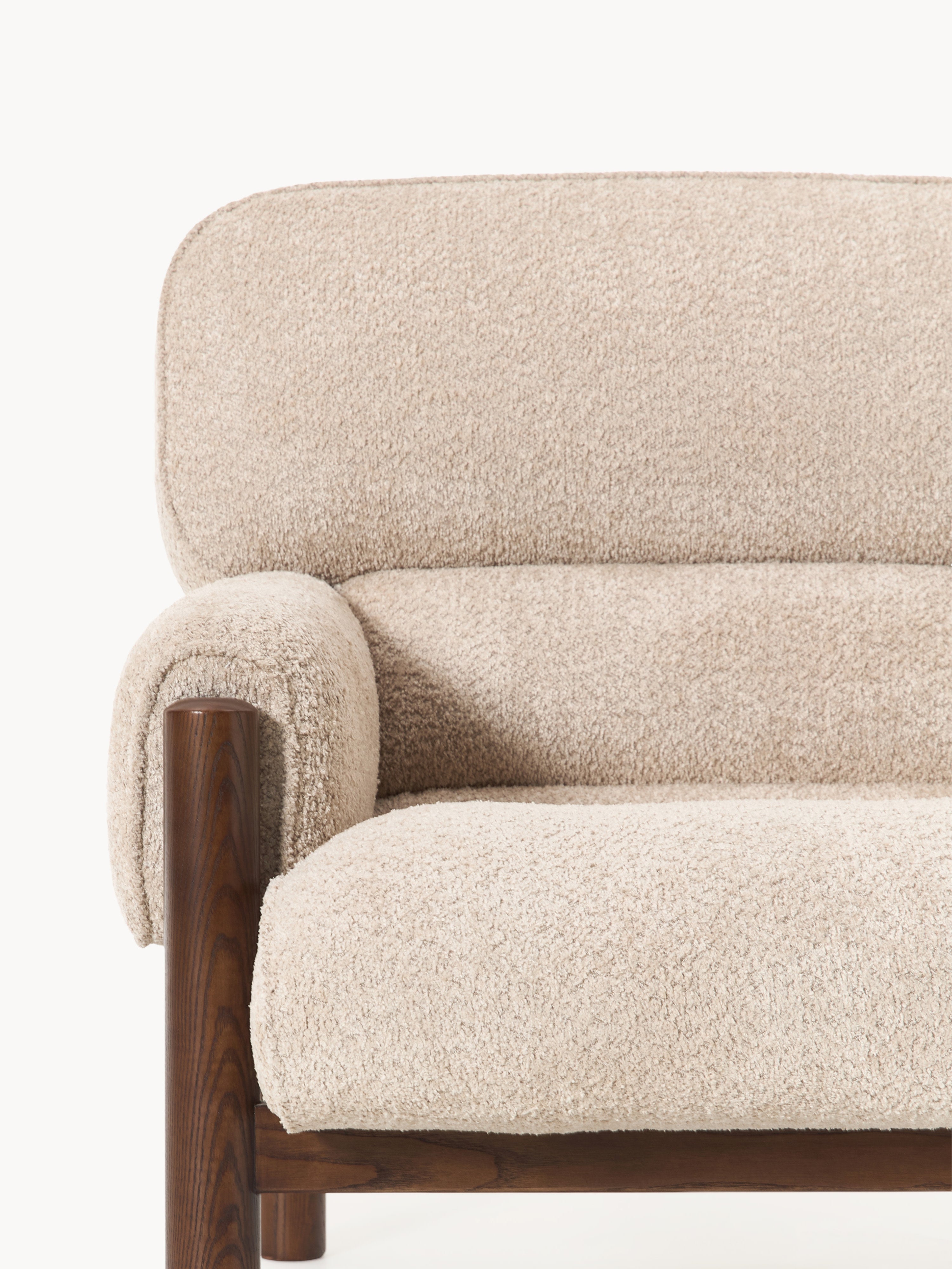 Teddy-Bouclé-Loungesessel Calum