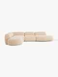 Galeriebild 1 - Modulares Bouclé-XL-Ecksofa Wolke mit Chaiselongue