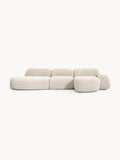 Galeriebild 1 - Modulares Bouclé-Ecksofa Wolke (4-Sitzer) mit Chaiselongue