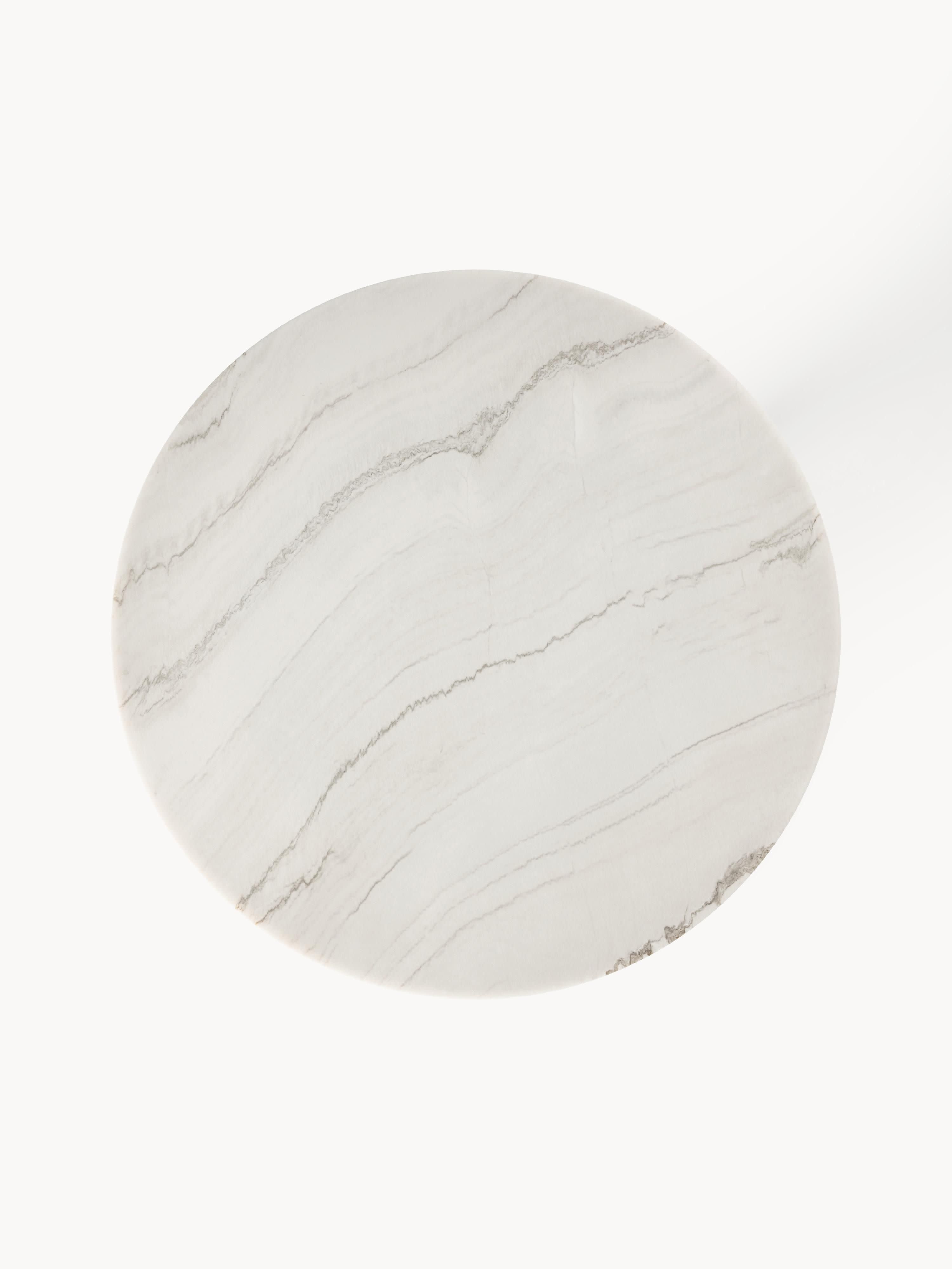 Runder Marmor-Esstisch Miley, Ø 90 cm