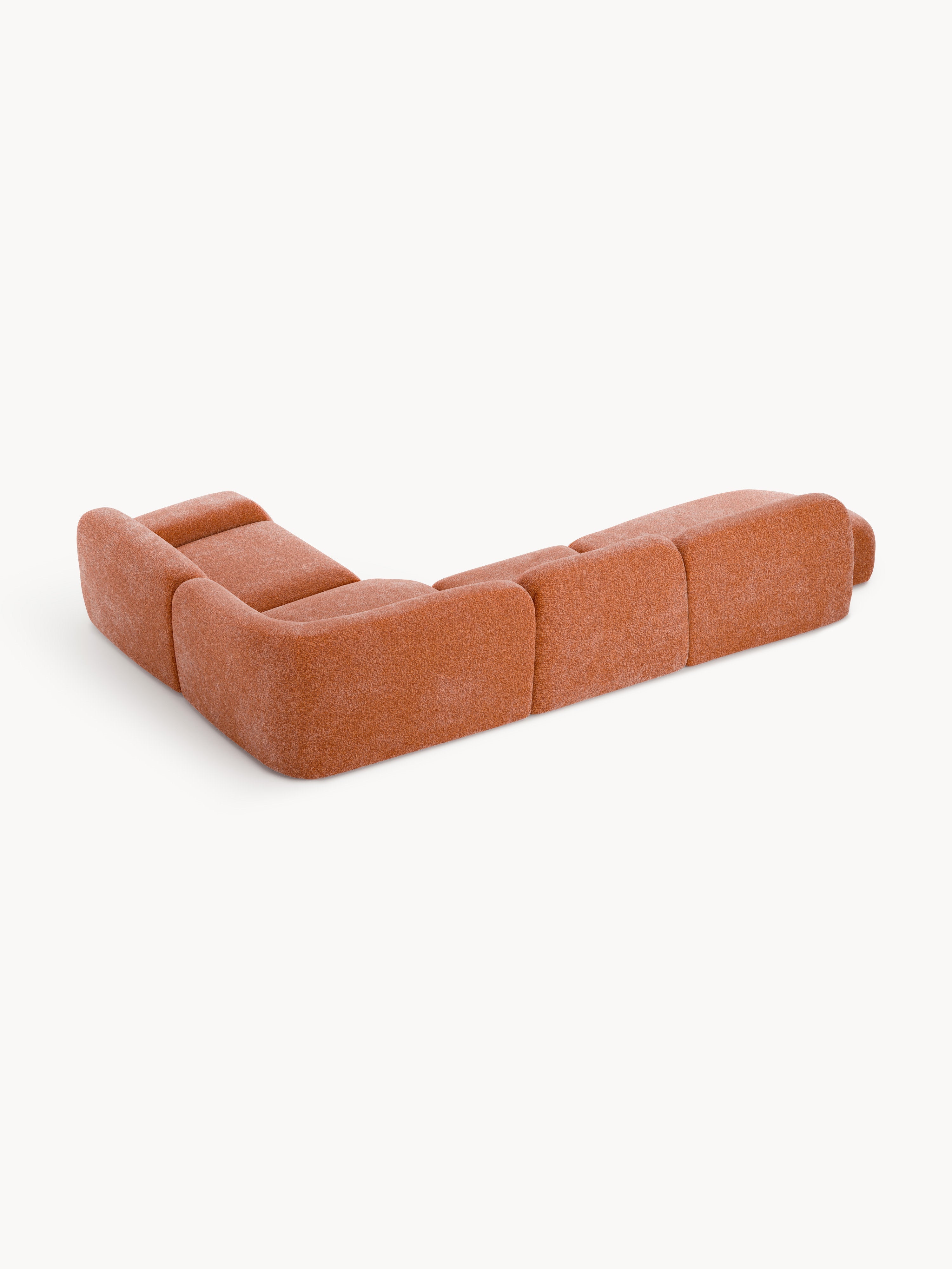 Modulares XL-Ecksofa Wolke mit Chaiselongue
