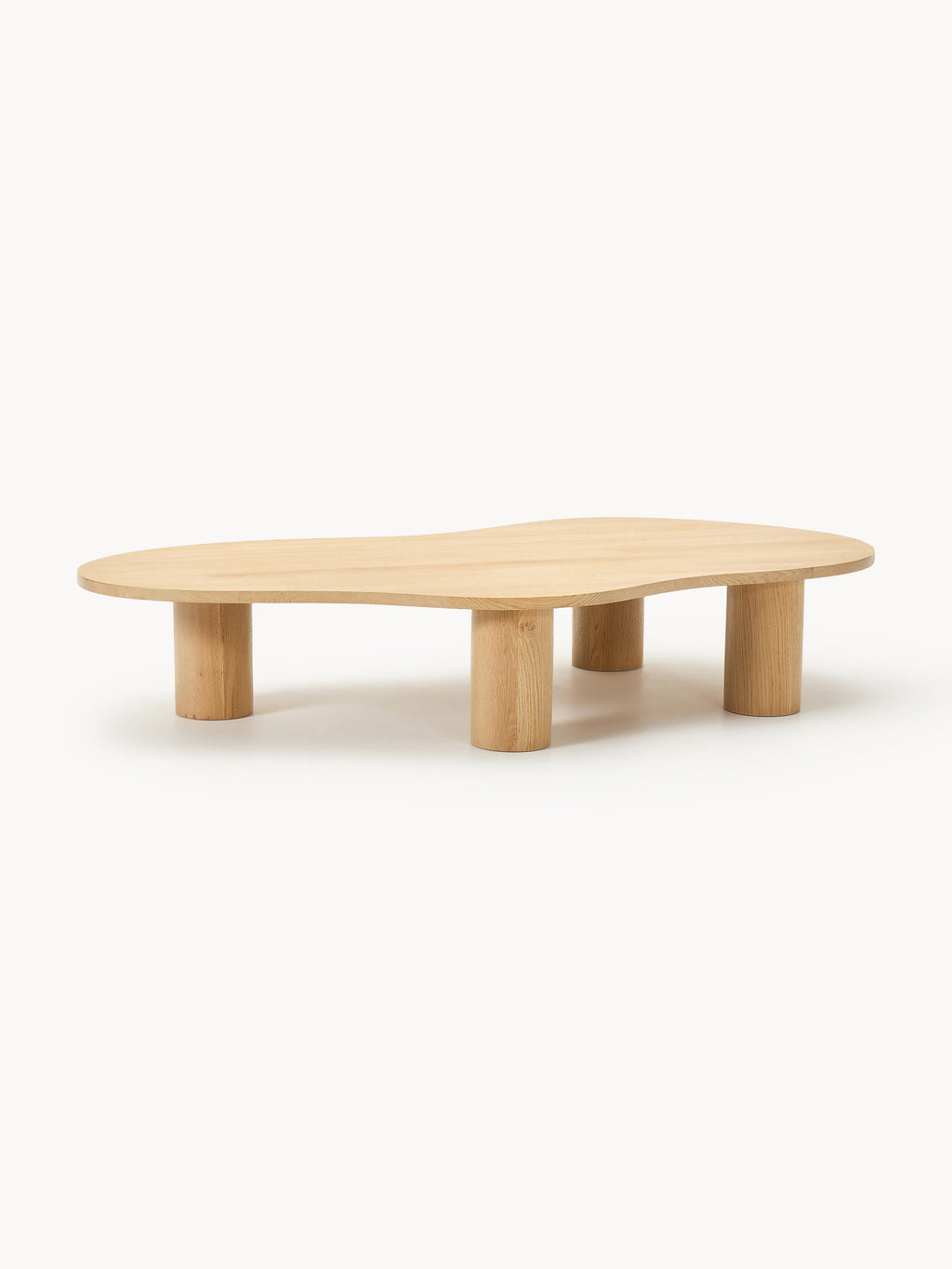 Galeriebild 1 - XL Couchtisch Didi aus Eichenholz in organischer Form