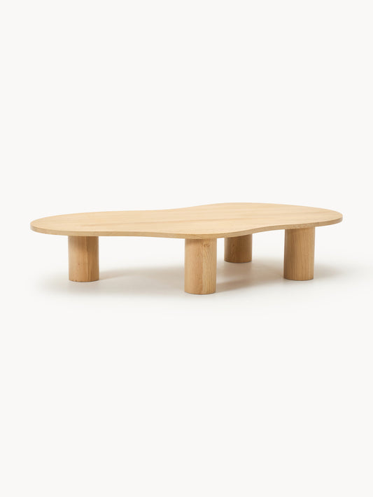 Galeriebild 1 - XL Couchtisch Didi aus Eichenholz in organischer Form