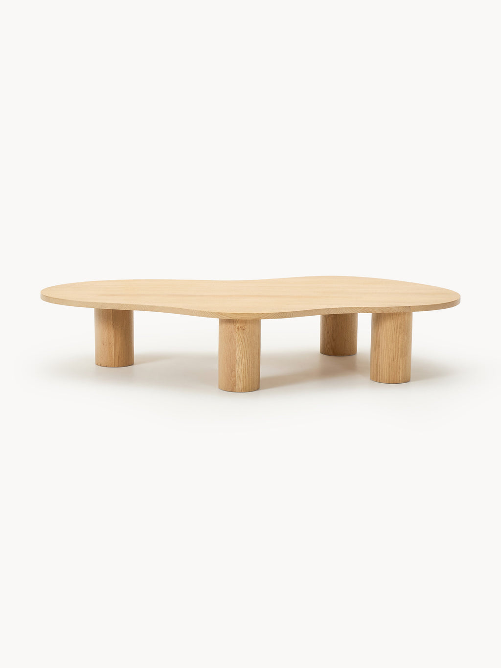 XL Couchtisch Didi aus Eichenholz in organischer Form