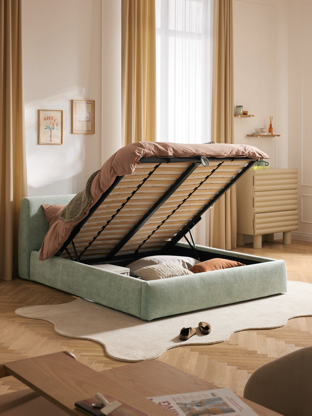 Polsterbett Cloud mit Stauraum