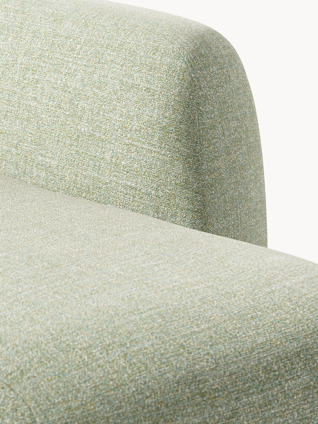 Modulares Bouclé-XL-Ecksofa Wolke mit Chaiselongue