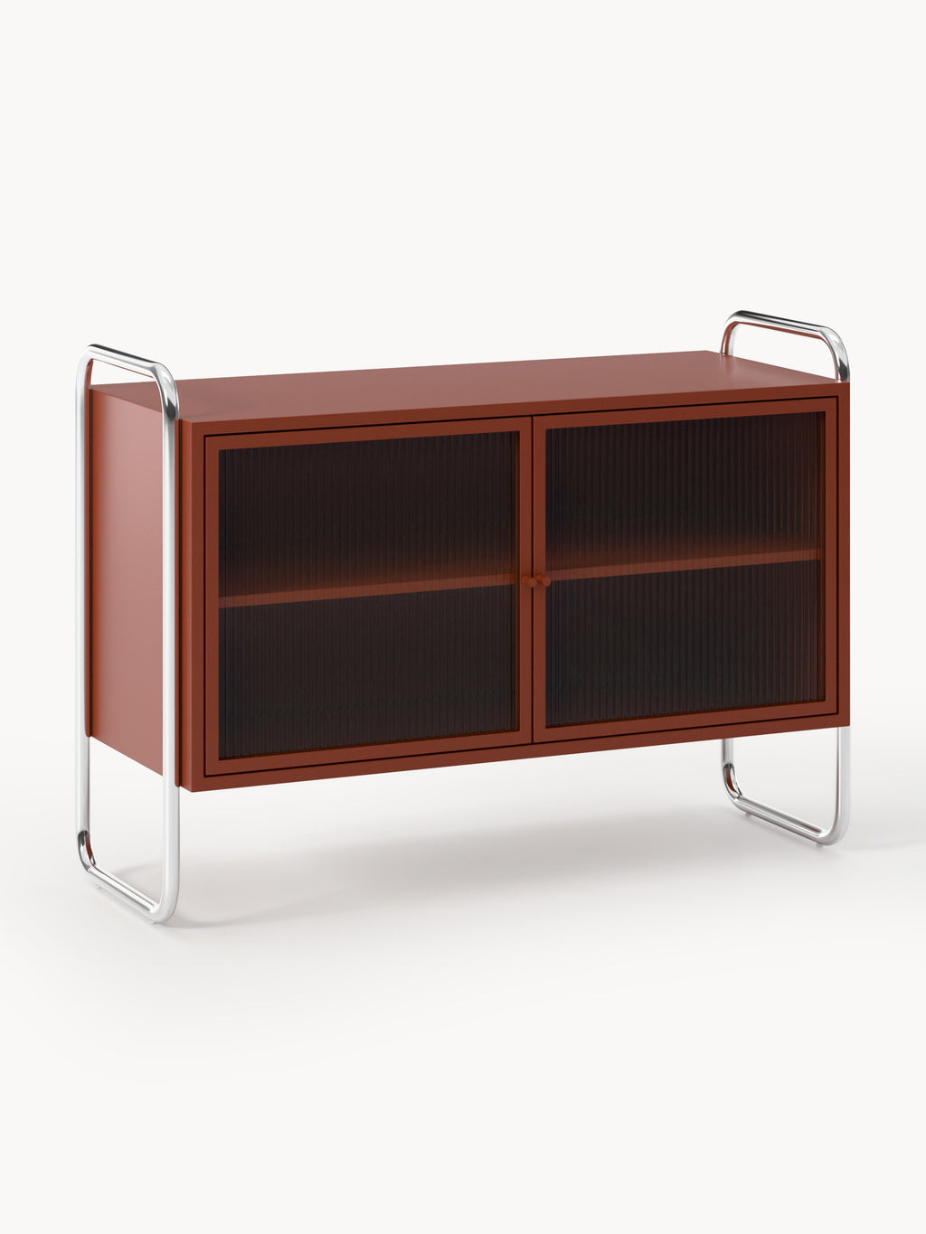 Galeriebild 1 - Metall-Sideboard Robyn mit Glas-Front