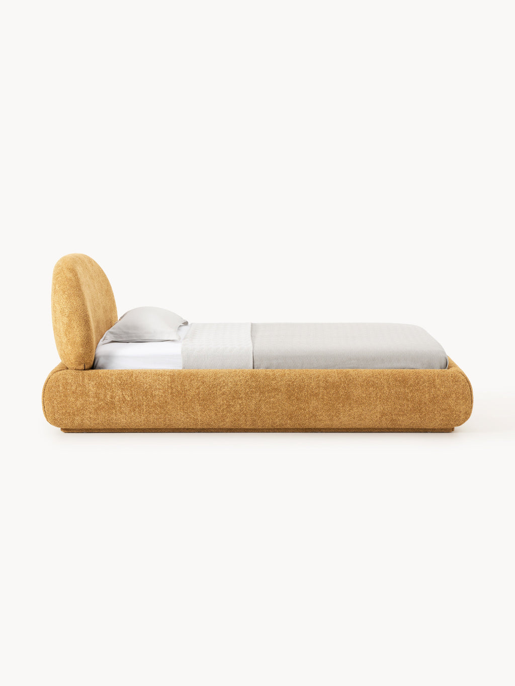 Einzelbett Alba aus Teddy-Bouclé