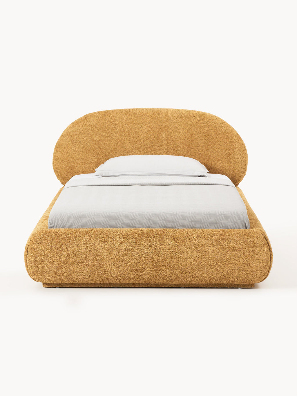 Einzelbett Alba aus Teddy-Bouclé