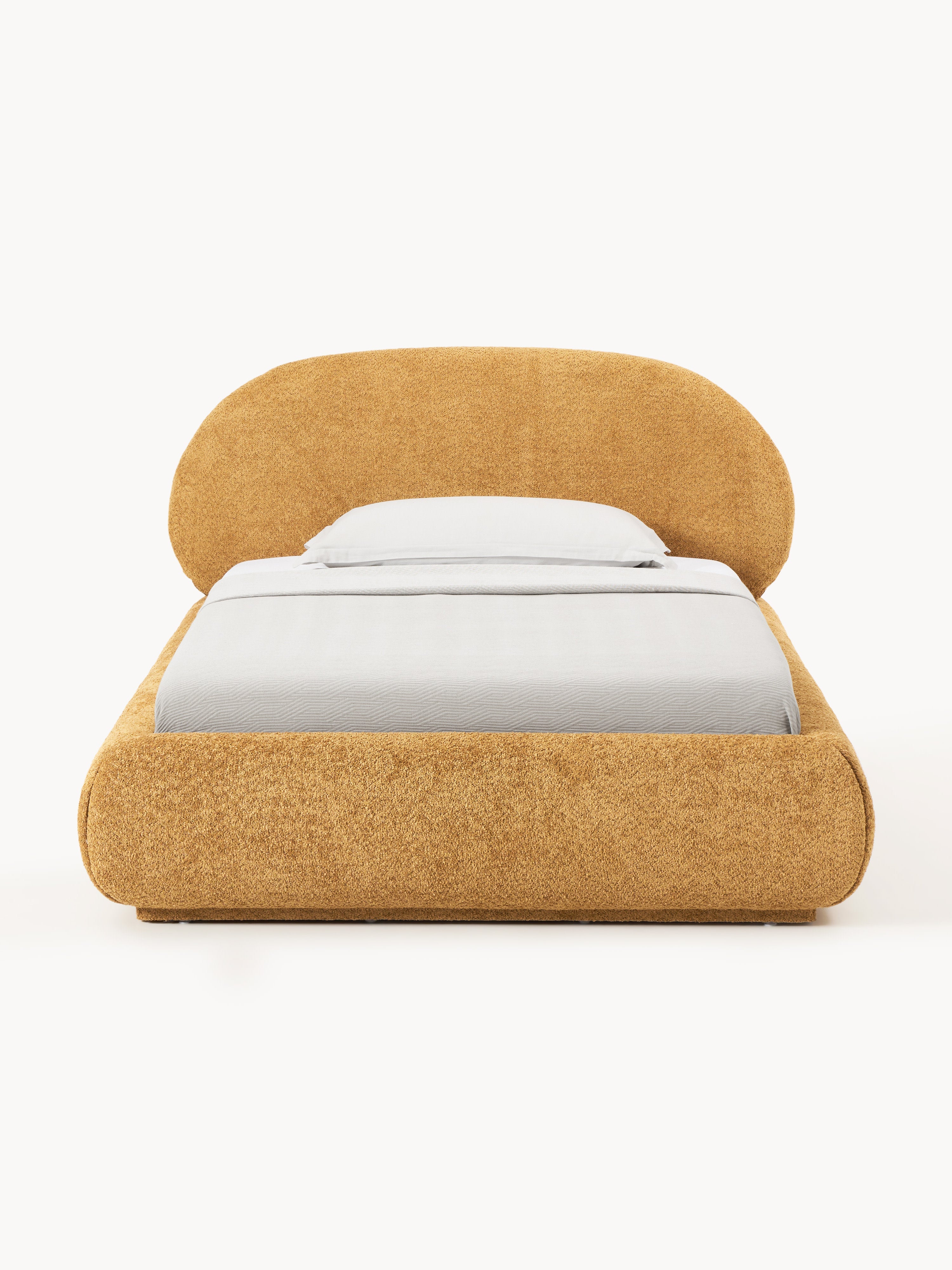 Einzelbett Alba aus Teddy-Bouclé