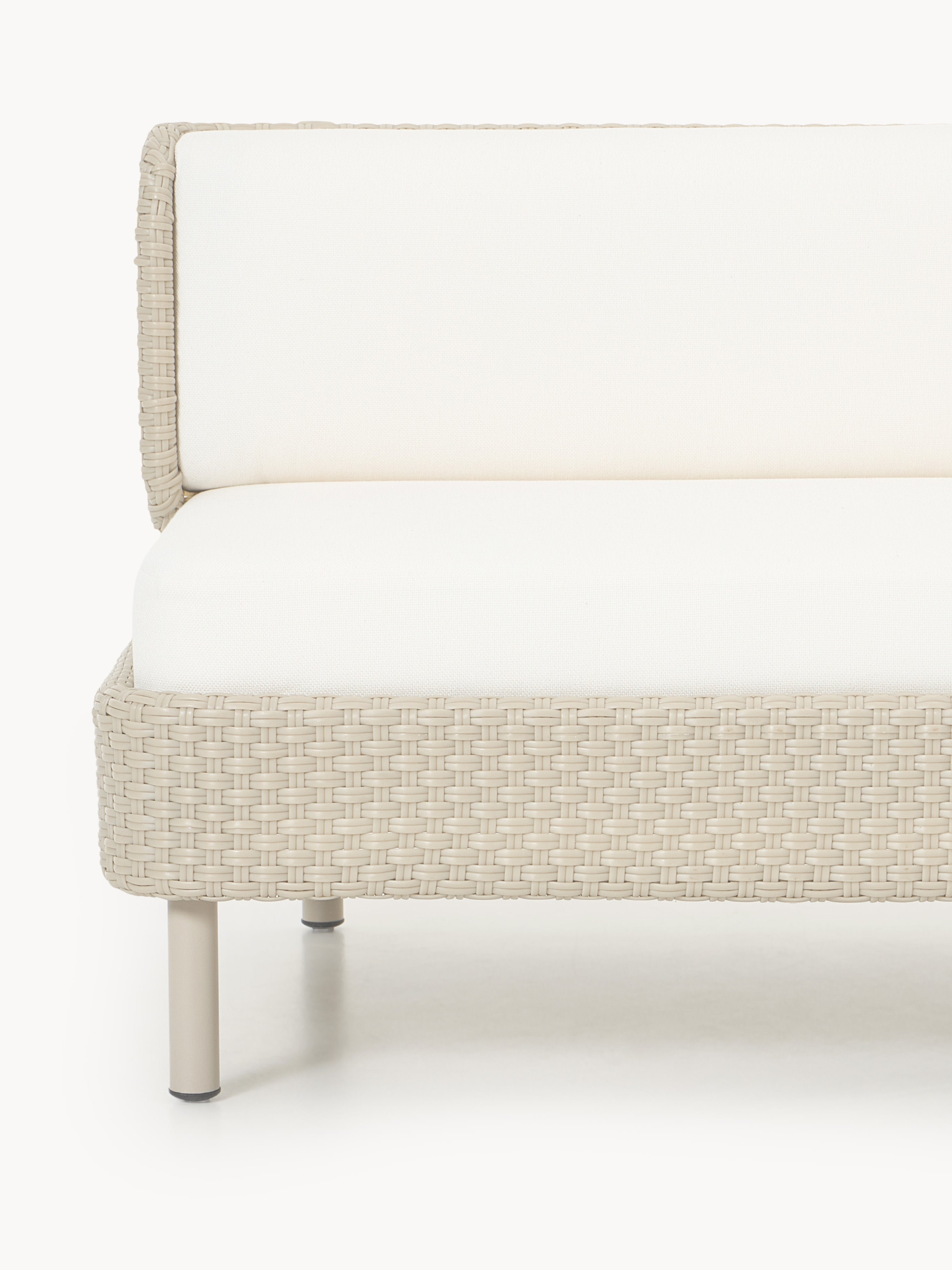 Modulares Garten-Sofa Hani (3-Sitzer) mit Schutzhülle
