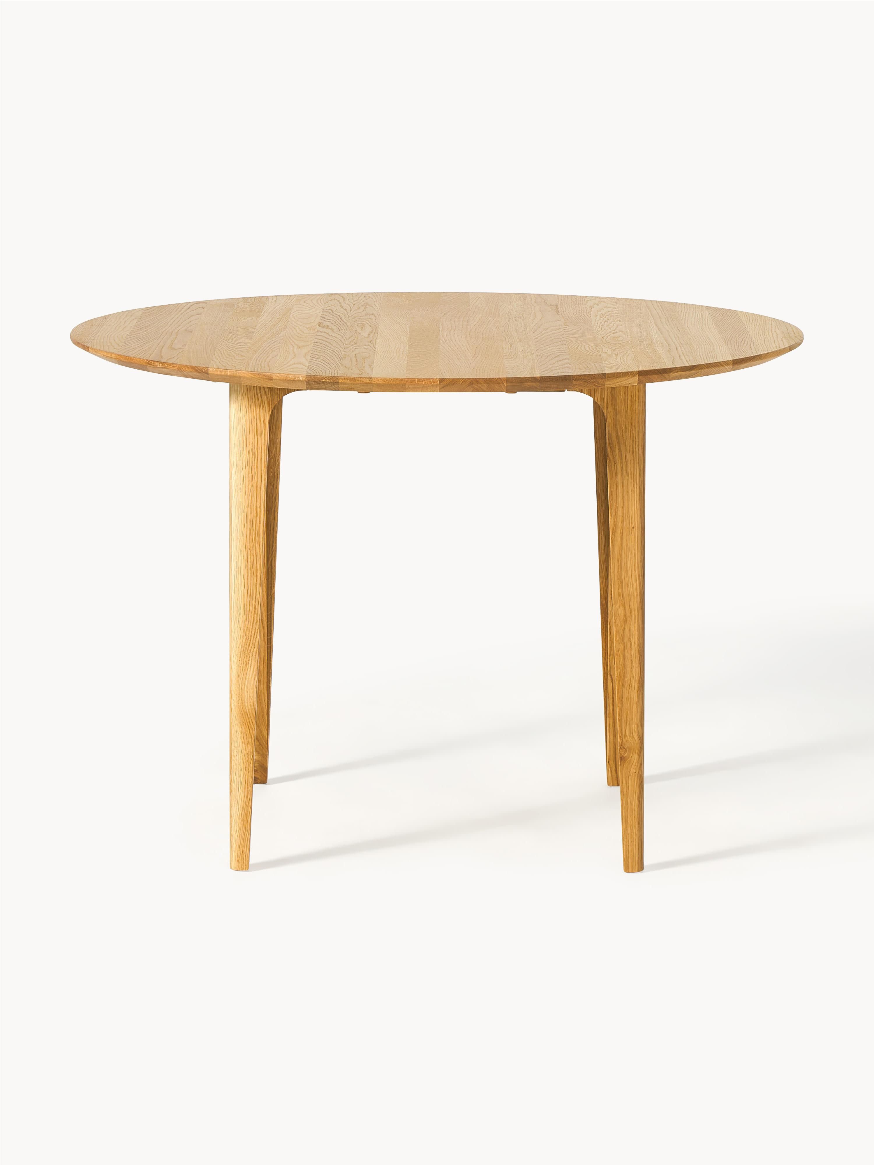 Runder Esstisch Archie aus Eichenholz, Ø 110 cm