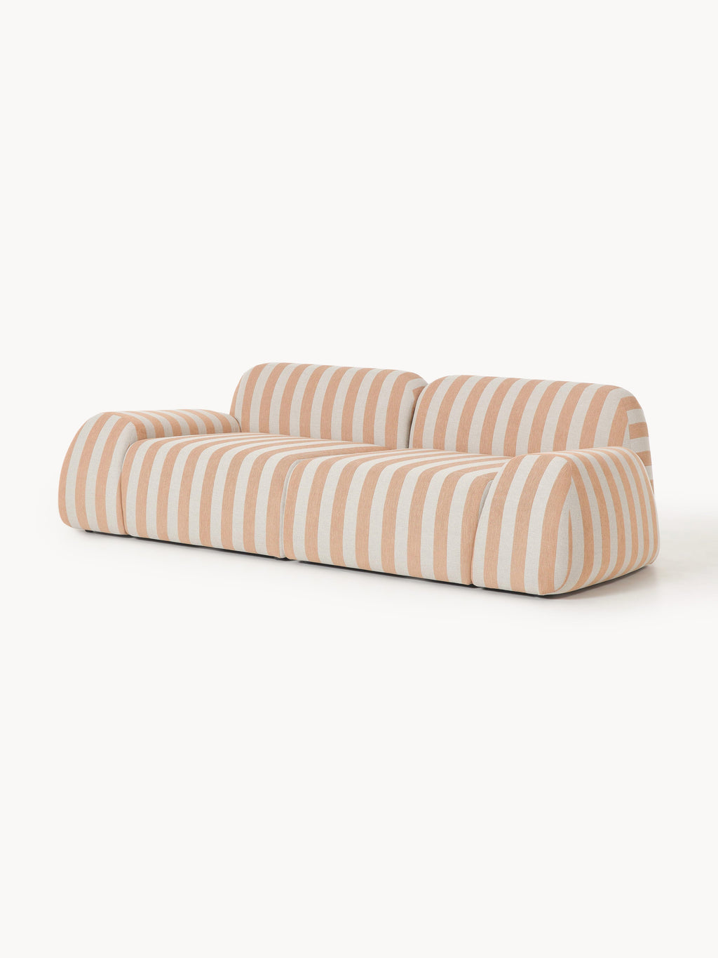Modulares Gestreiftes Sofa Wolke (3-Sitzer)