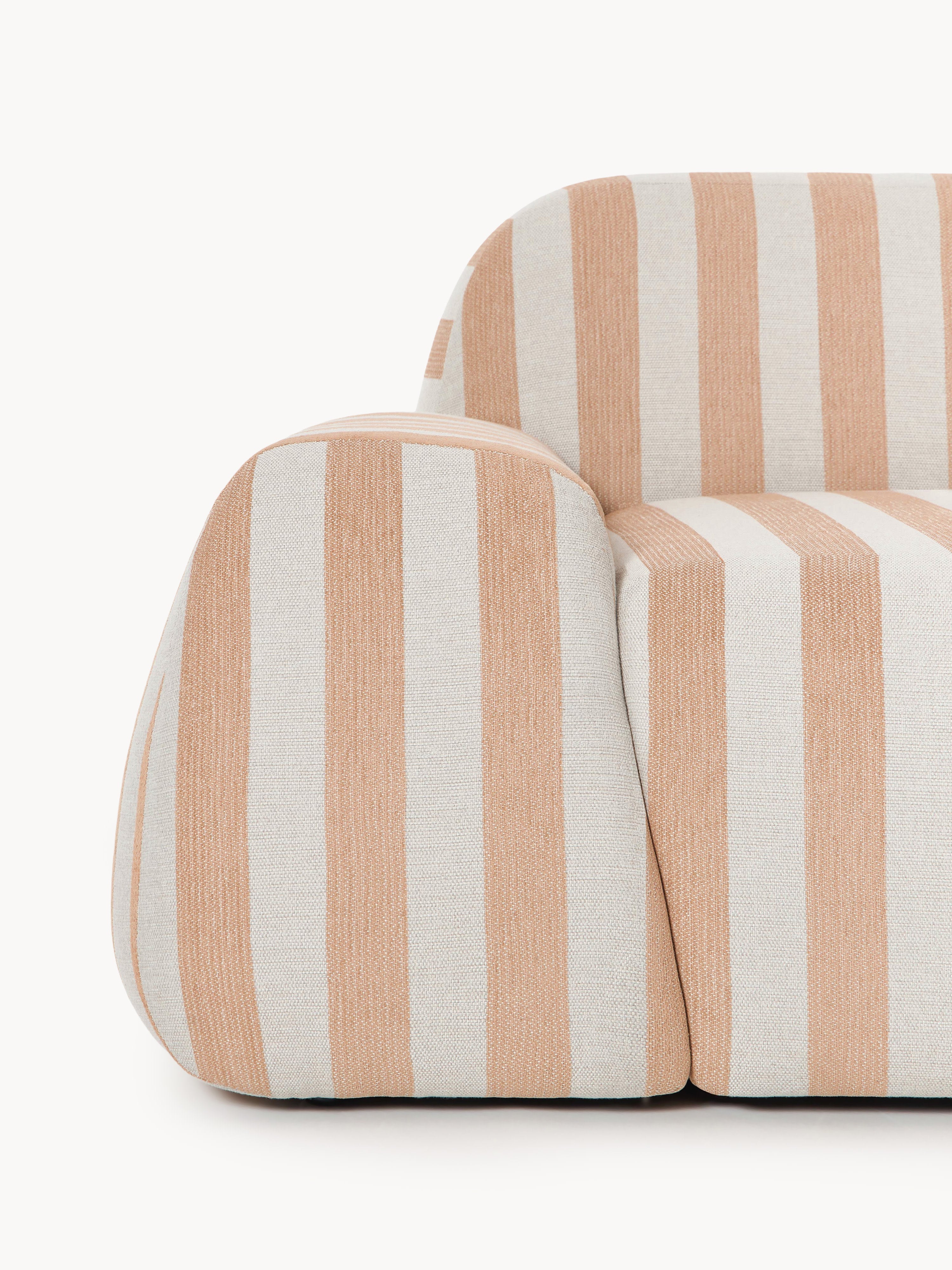 Modulares Gestreiftes Sofa Wolke (3-Sitzer)