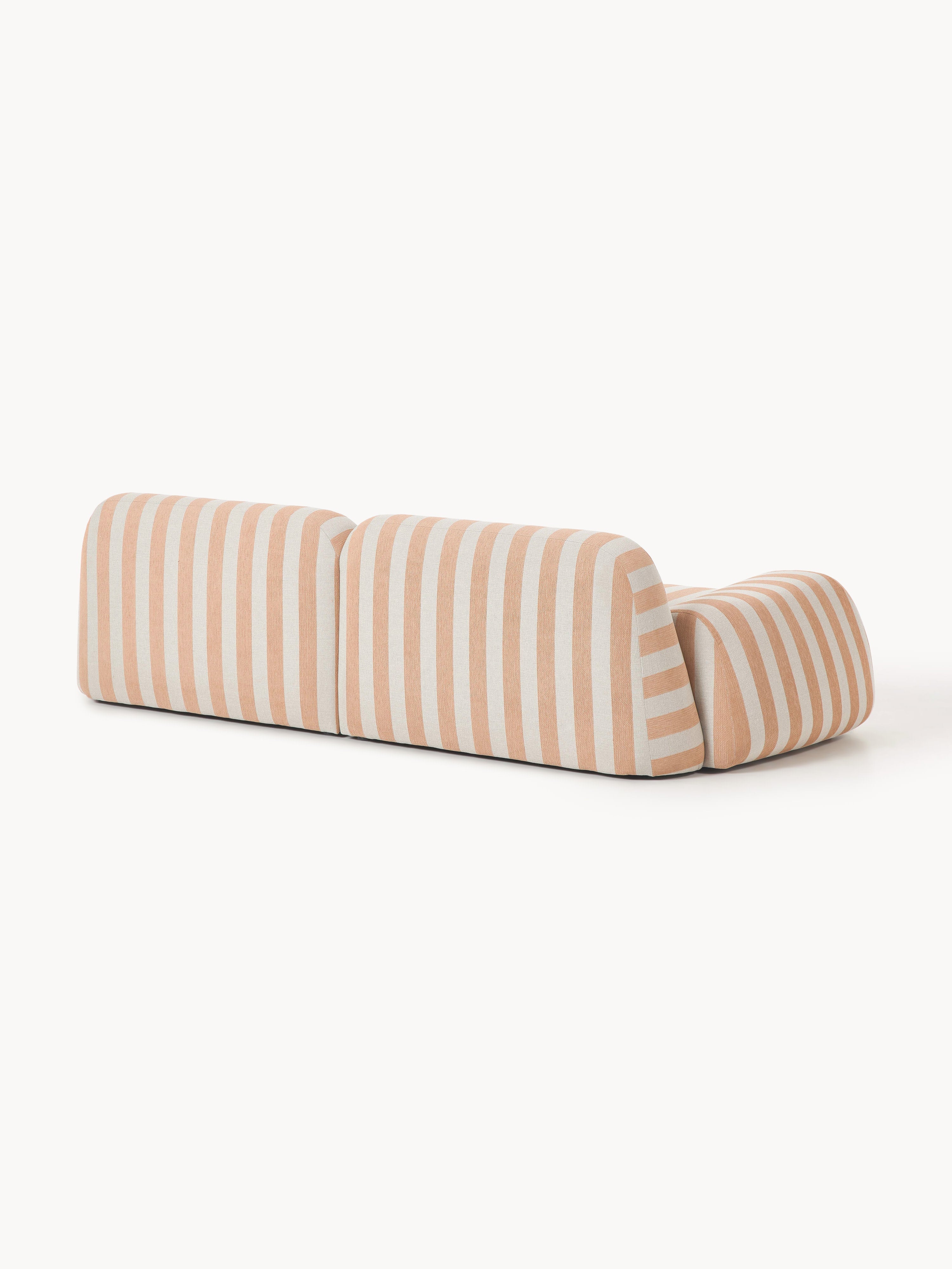Modulares Gestreiftes Sofa Wolke (3-Sitzer)