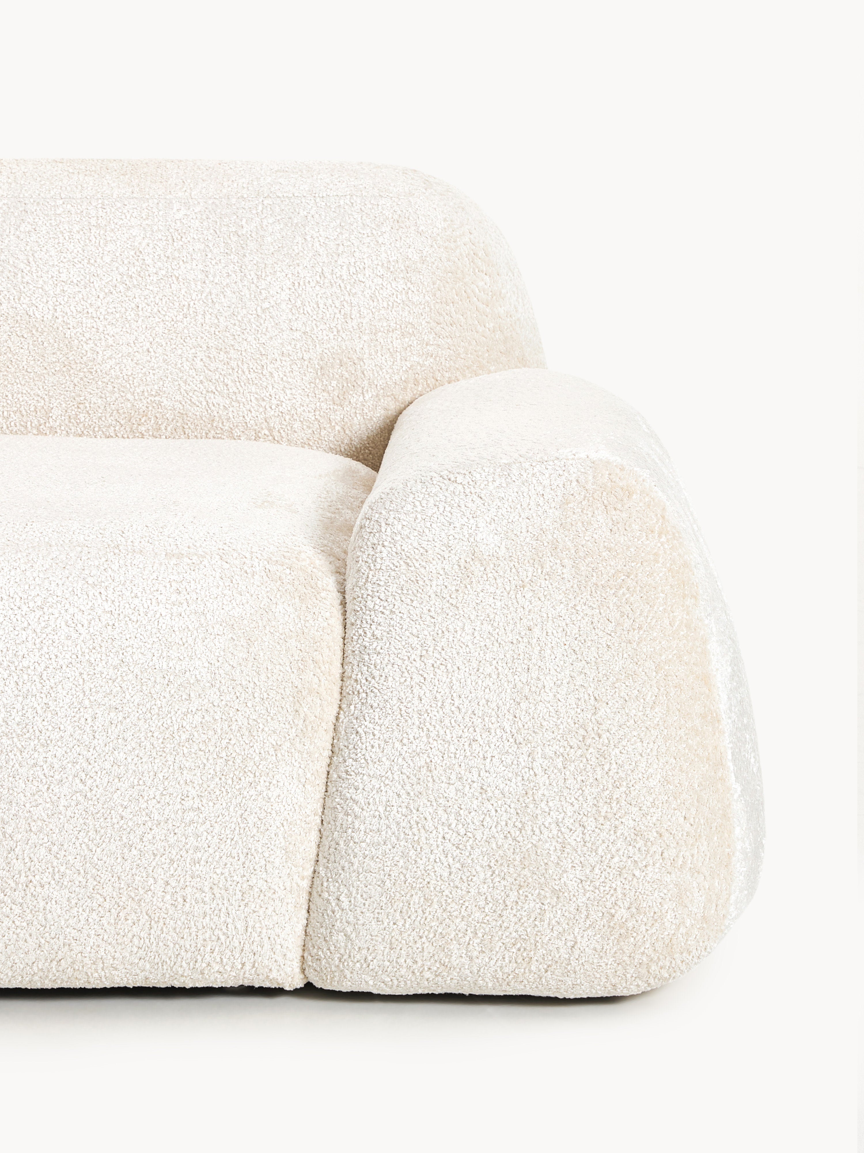 Teddy-Bouclé-Sofa Wolke (2-Sitzer) mit Chaiselongue