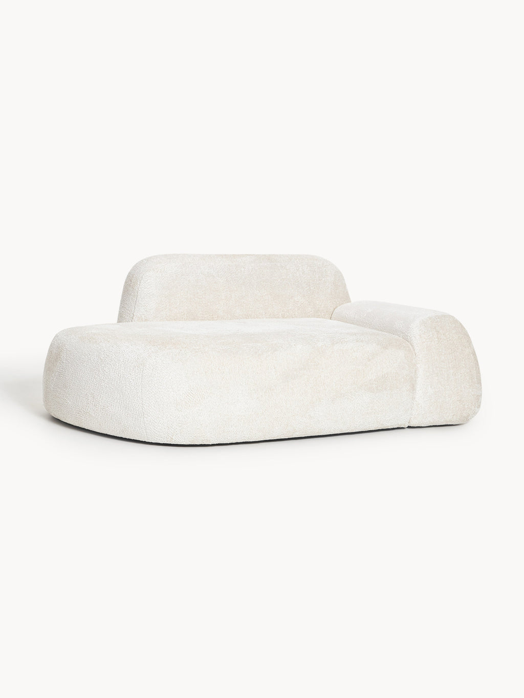 Teddy-Bouclé-Sofa Wolke (2-Sitzer) mit Chaiselongue