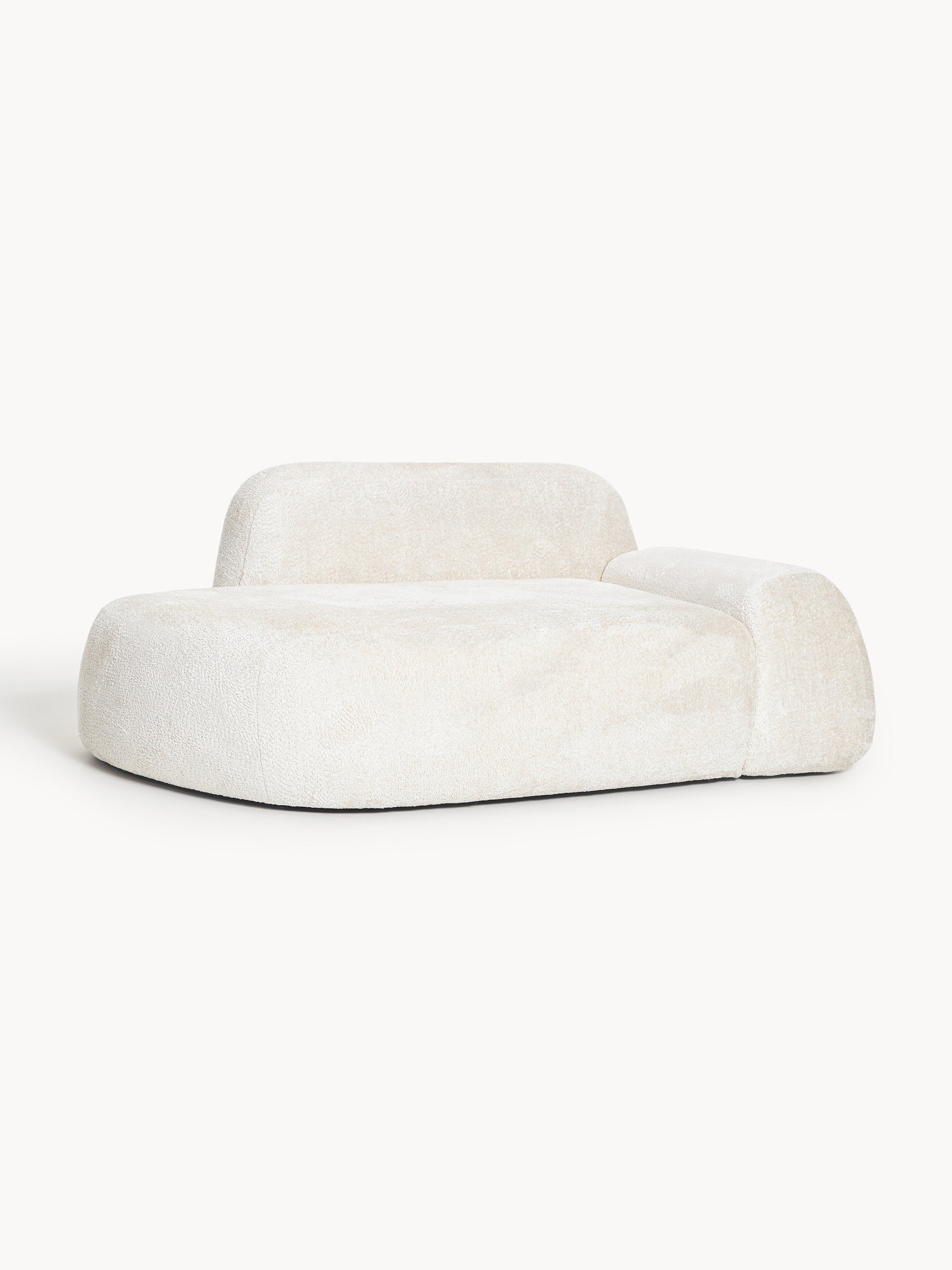 Teddy-Bouclé-Sofa Wolke (2-Sitzer) mit Chaiselongue
