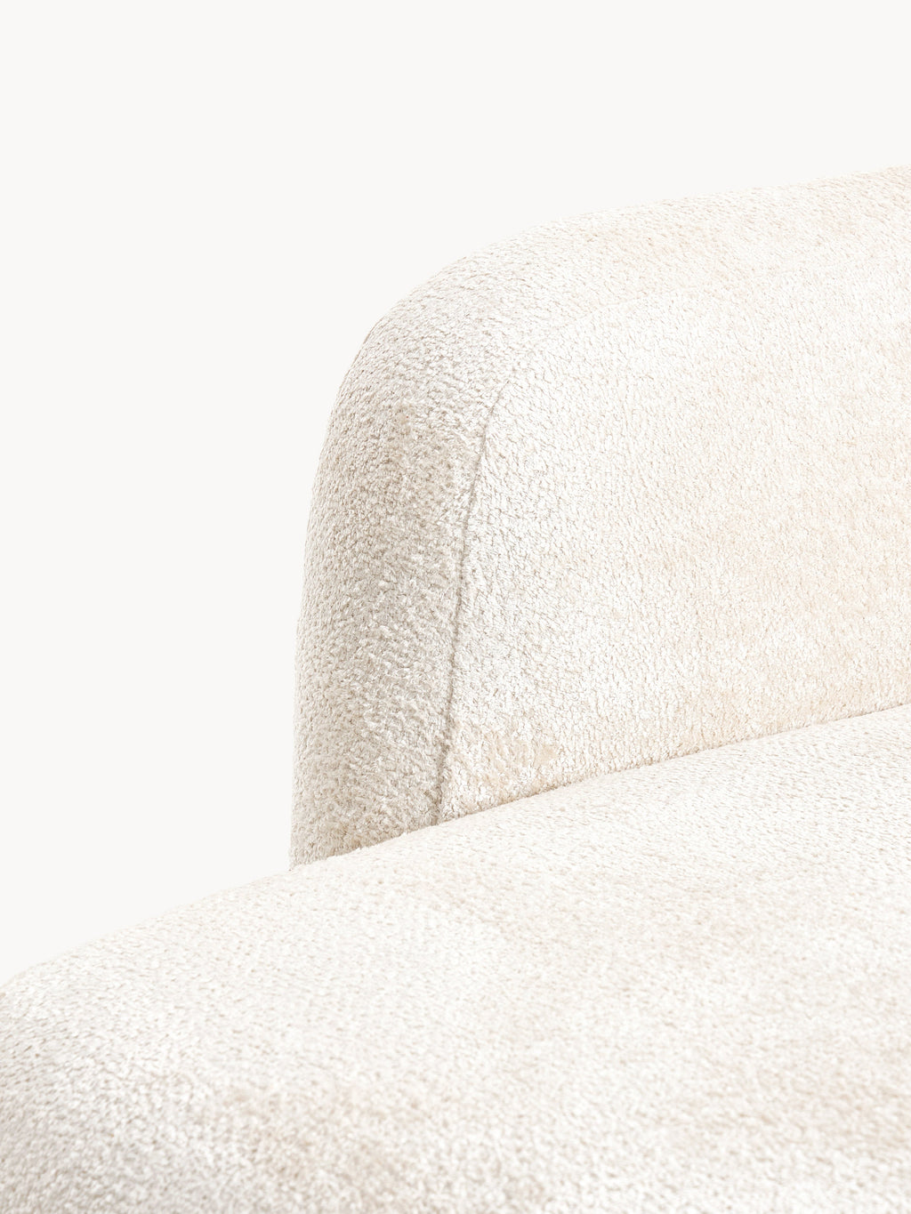 Teddy-Bouclé-Sofa Wolke (2-Sitzer) mit Chaiselongue