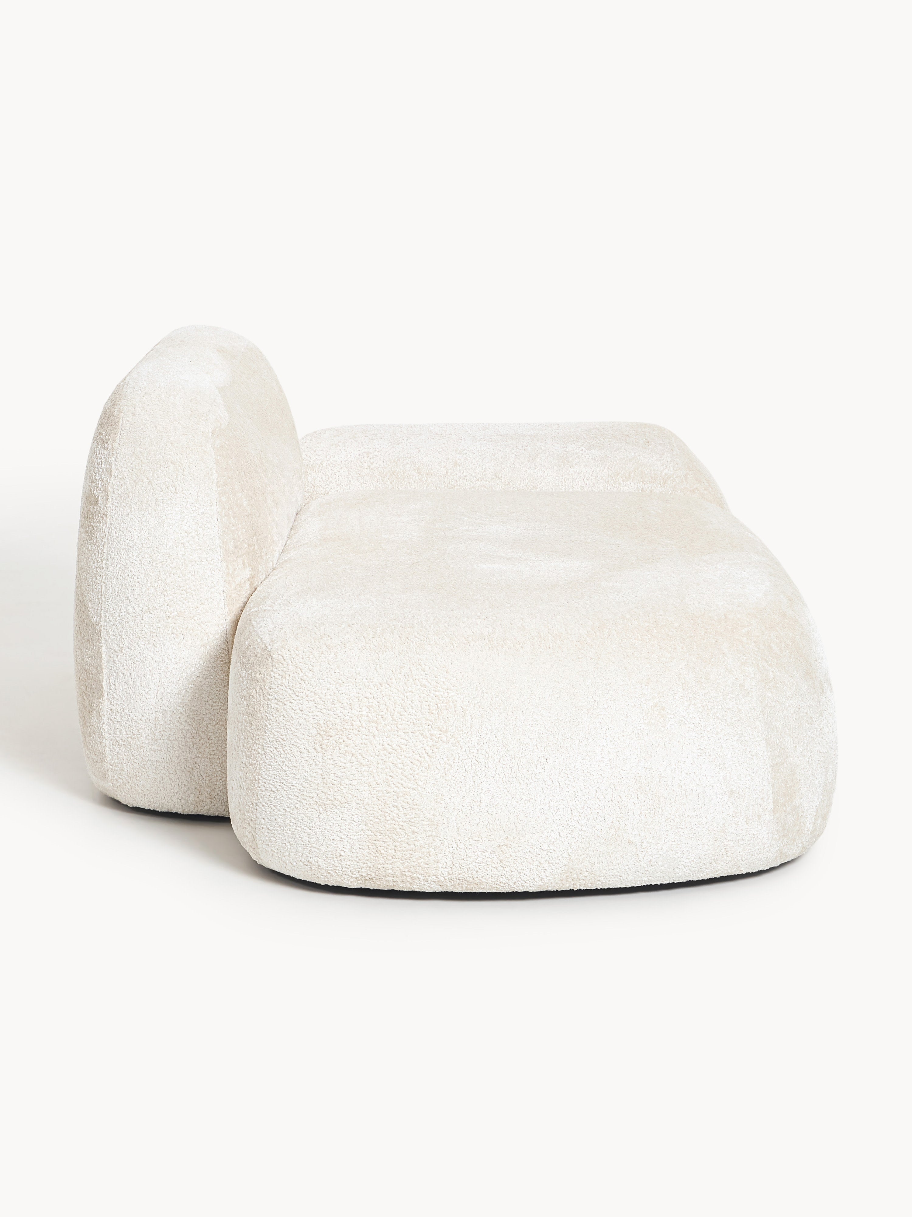 Teddy-Bouclé-Sofa Wolke (2-Sitzer) mit Chaiselongue