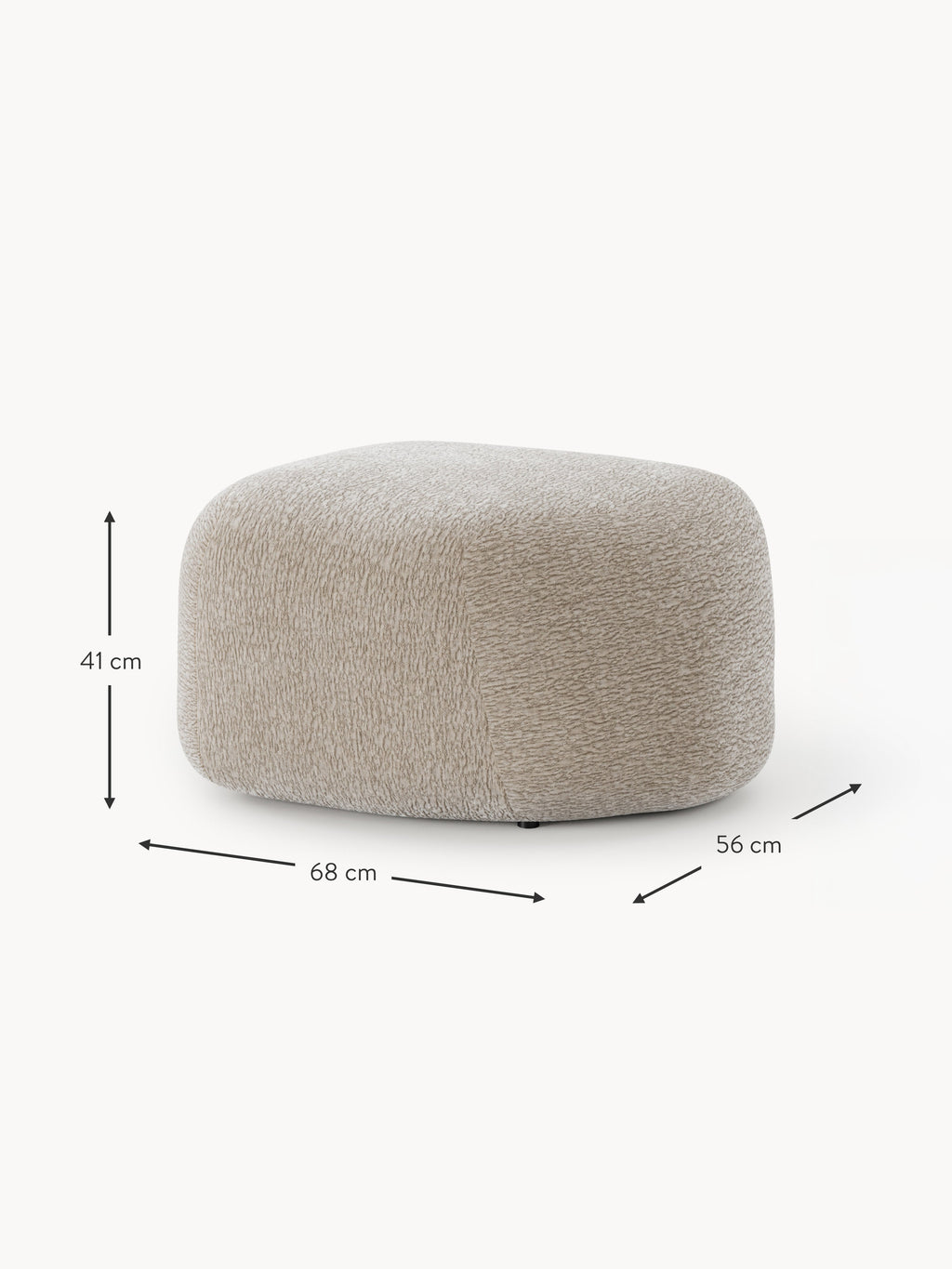 Ovaler Sofa-Hocker Wolke