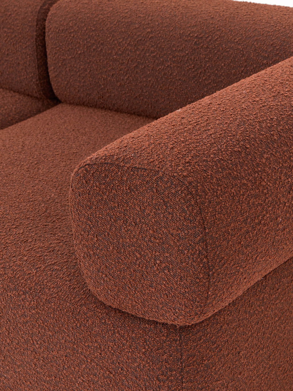 Modulares Bouclé-Sofa Anton (4-Sitzer)