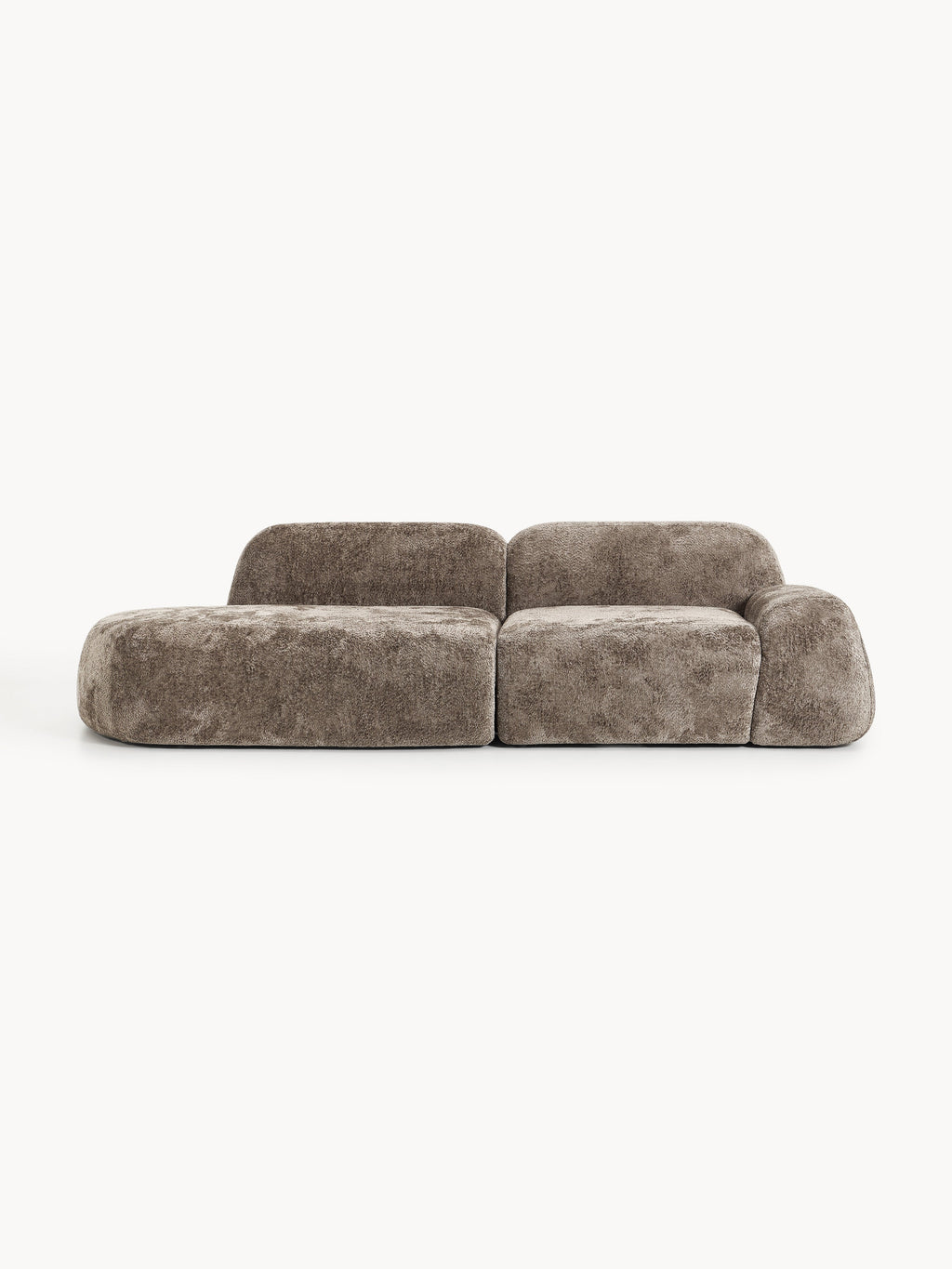 Galeriebild 1 - Modulare Teddy-Bouclé-Chaise Wolke (3-Sitzer)