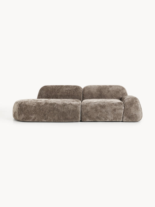 Galeriebild 1 - Modulare Teddy-Bouclé-Chaise Wolke (3-Sitzer)