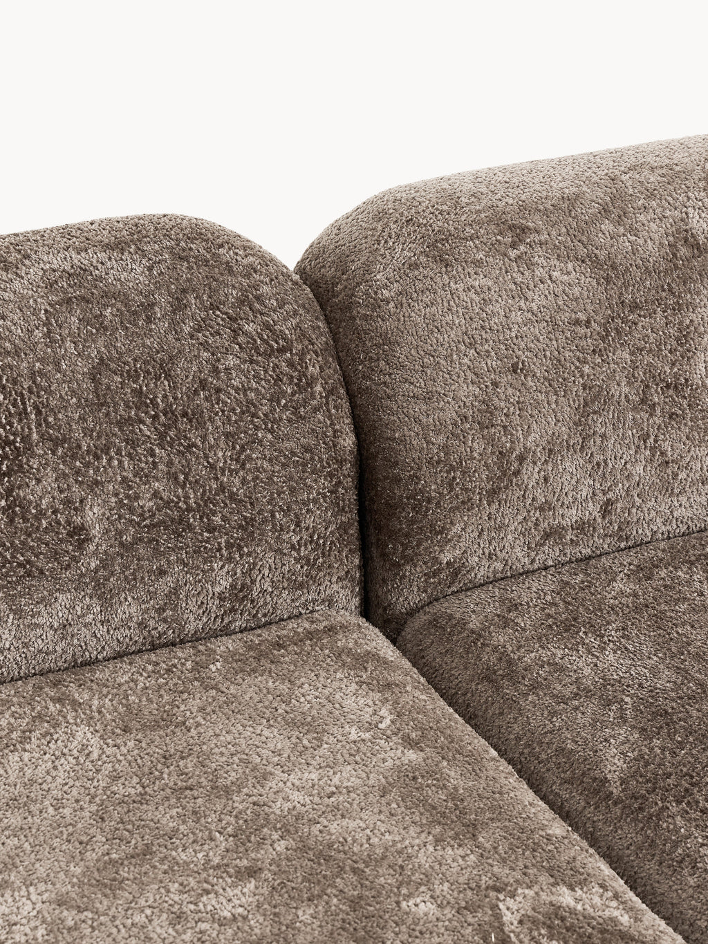 Modulare Teddy-Bouclé-Chaise Wolke (3-Sitzer)