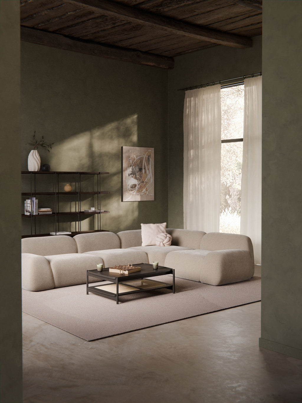 Modulares Ecksofa Wolke (4-Sitzer)