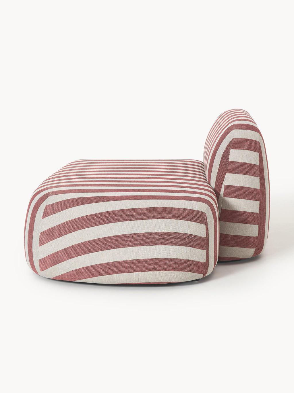 Gestreiftes Chaise-Modul Wolke