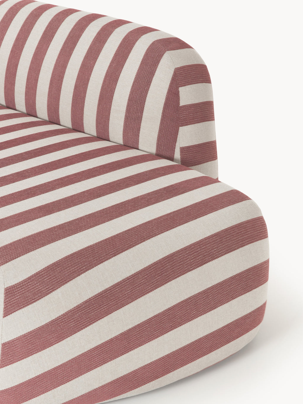 Gestreiftes Chaise-Modul Wolke