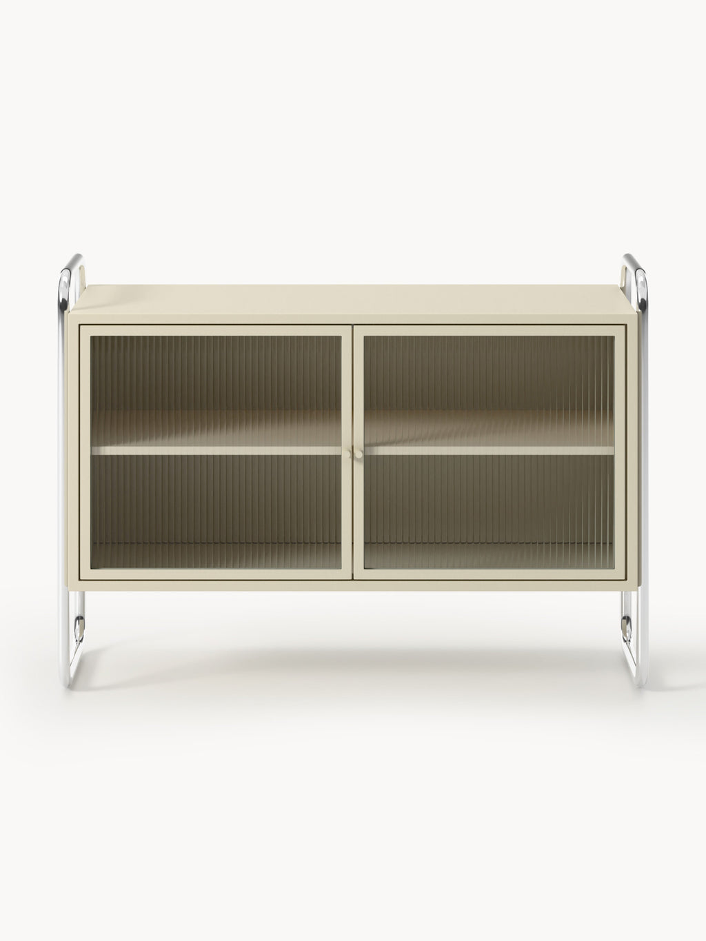 Metall-Sideboard Robyn mit Glas-Front