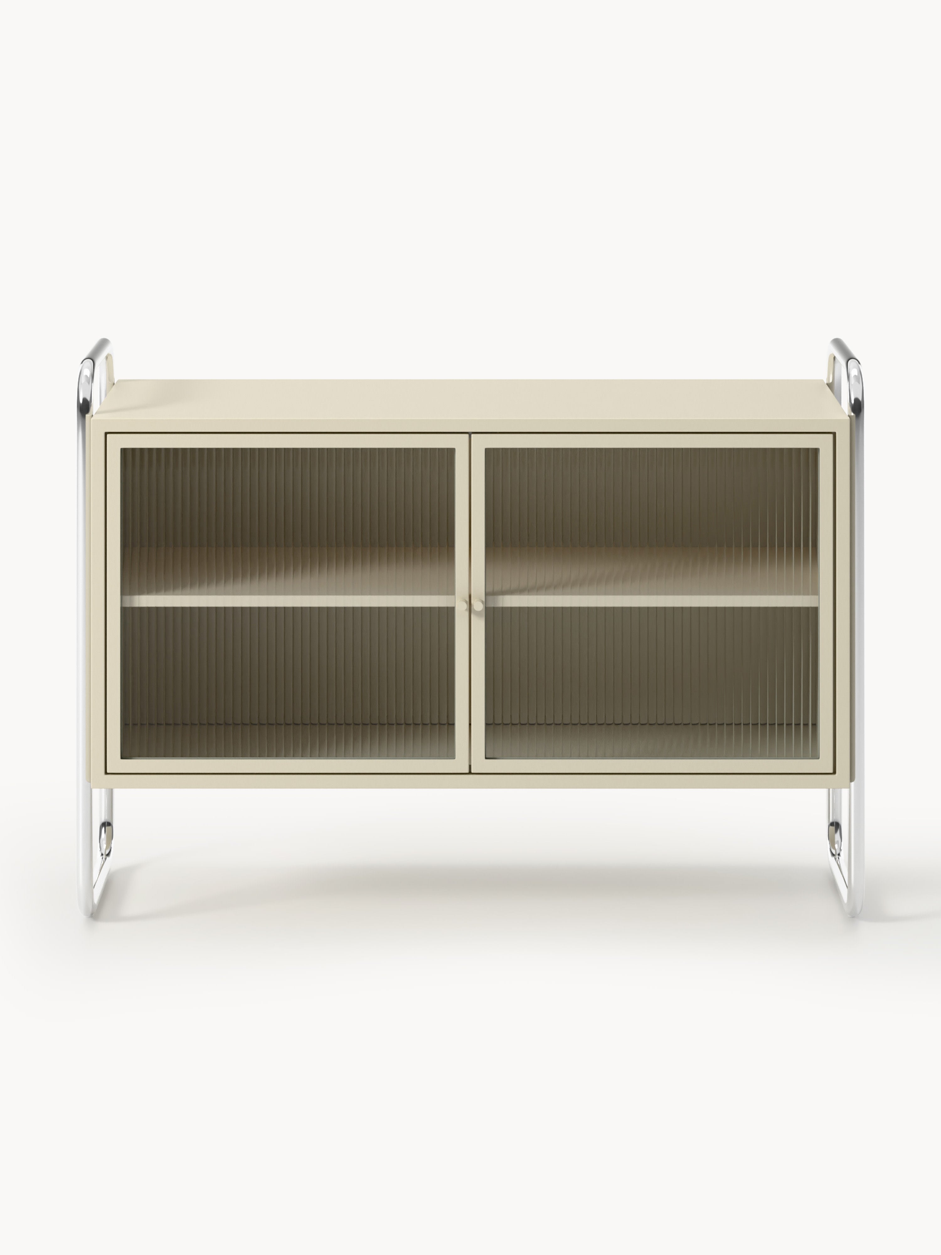 Metall-Sideboard Robyn mit Glas-Front