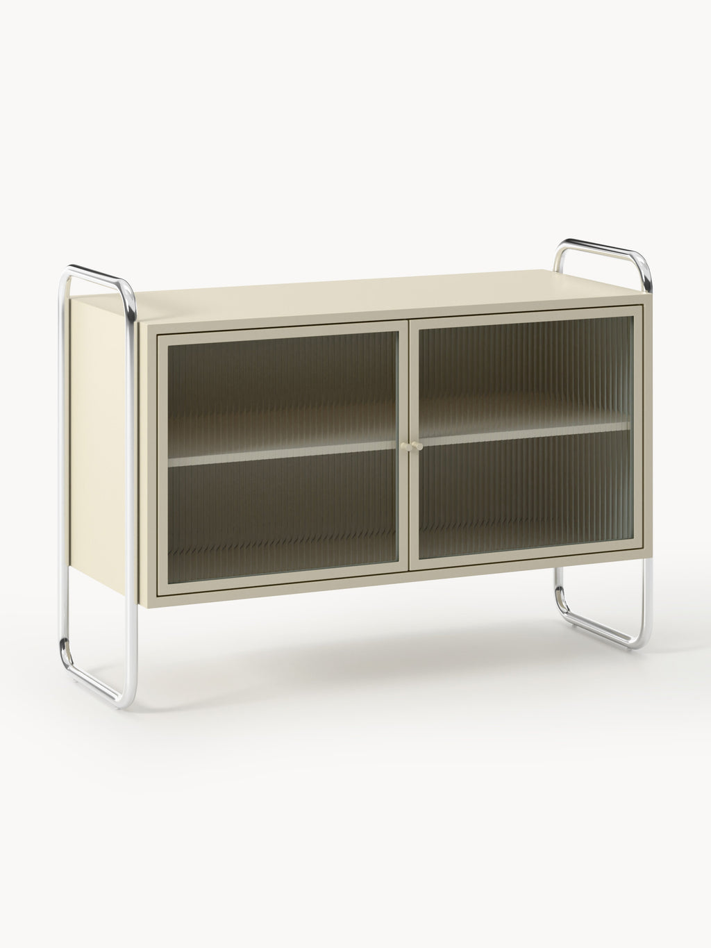 Galeriebild 1 - Metall-Sideboard Robyn mit Glas-Front