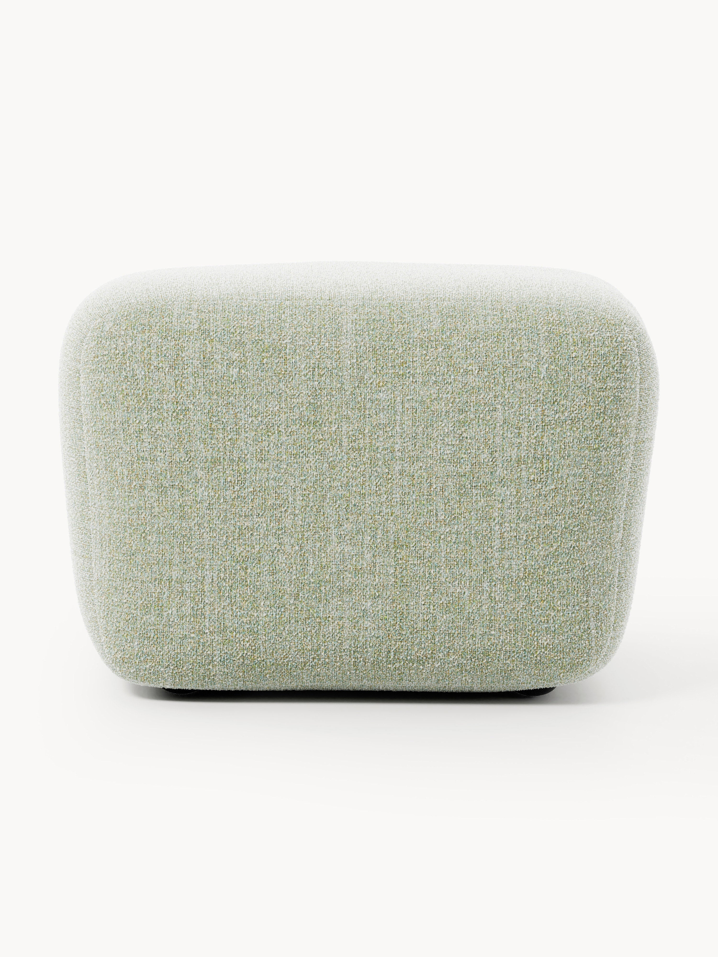 Bouclé-Sofa-Hocker Wolke