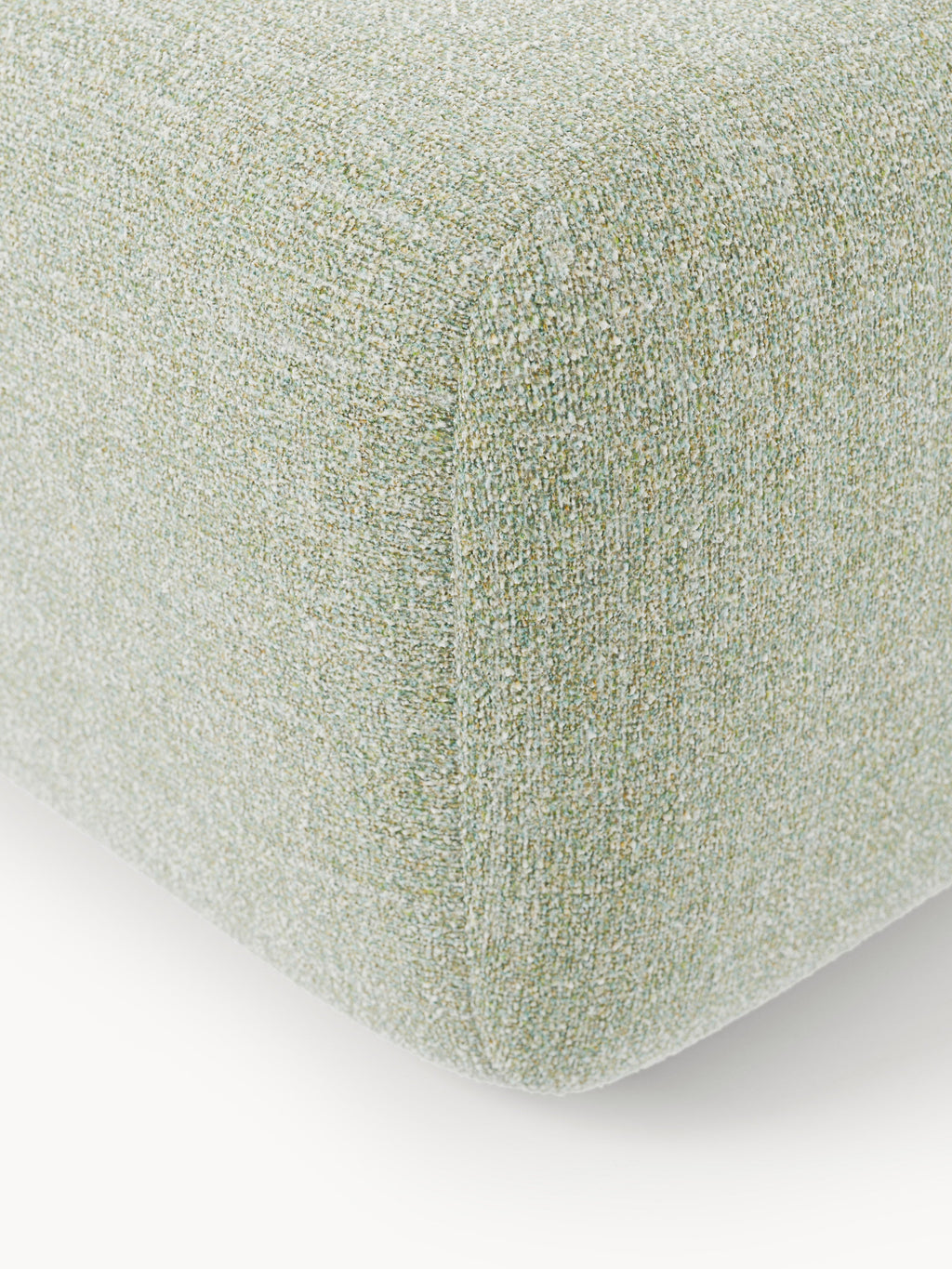 Bouclé-Sofa-Hocker Wolke