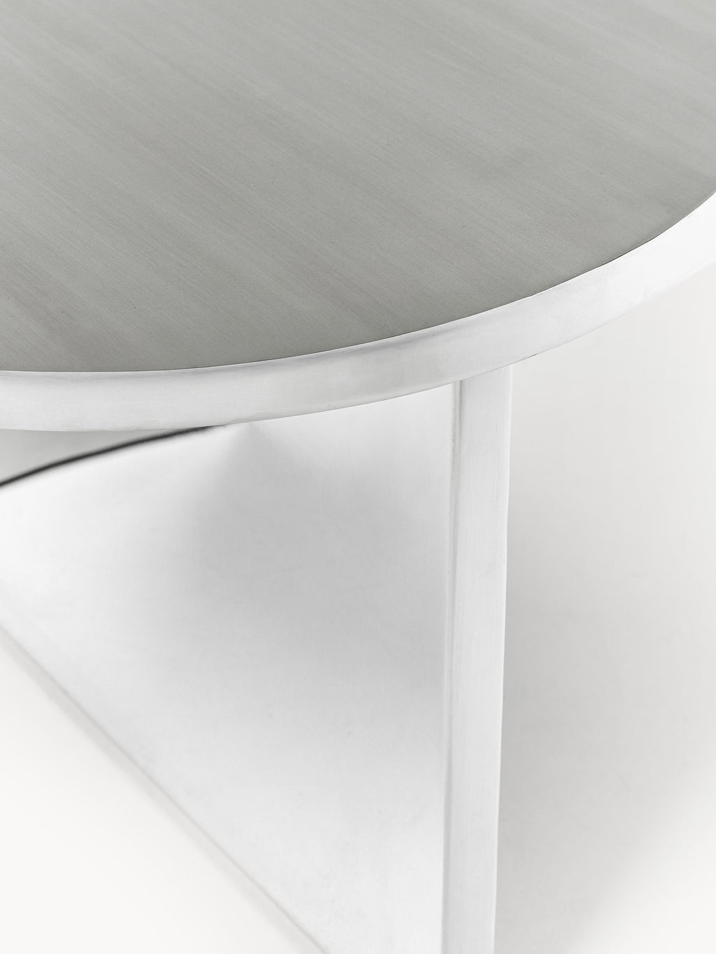 Ovaler Couchtisch Leander aus Metall