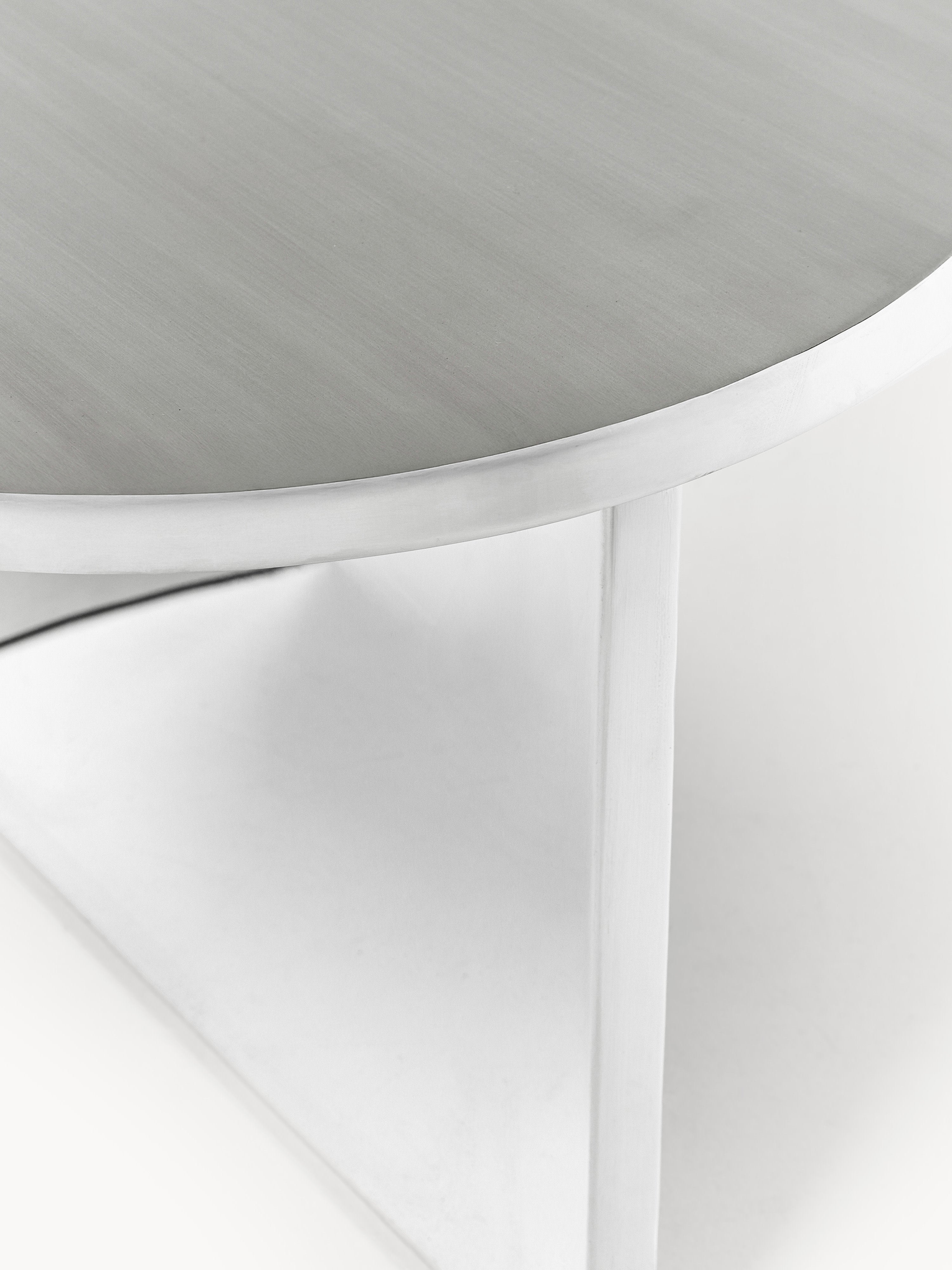 Ovaler Couchtisch Leander aus Metall
